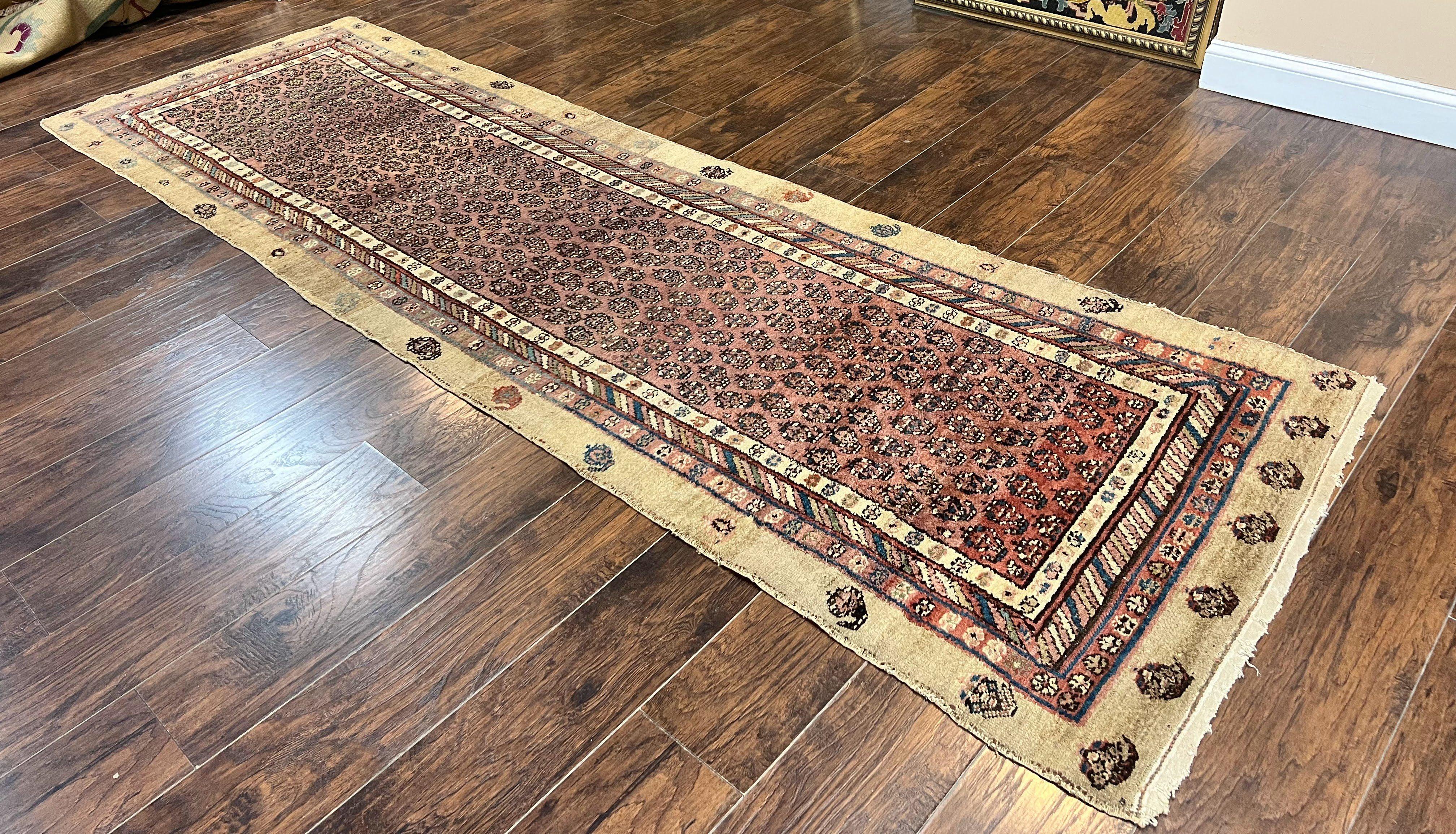 Antique Persian Sarab Runner Rug 3x11, Wool Camel Hair, Tribal Carpet for Hallway 3 x 11, Antique 1920s Rug, Handmade - Jewel Rugs