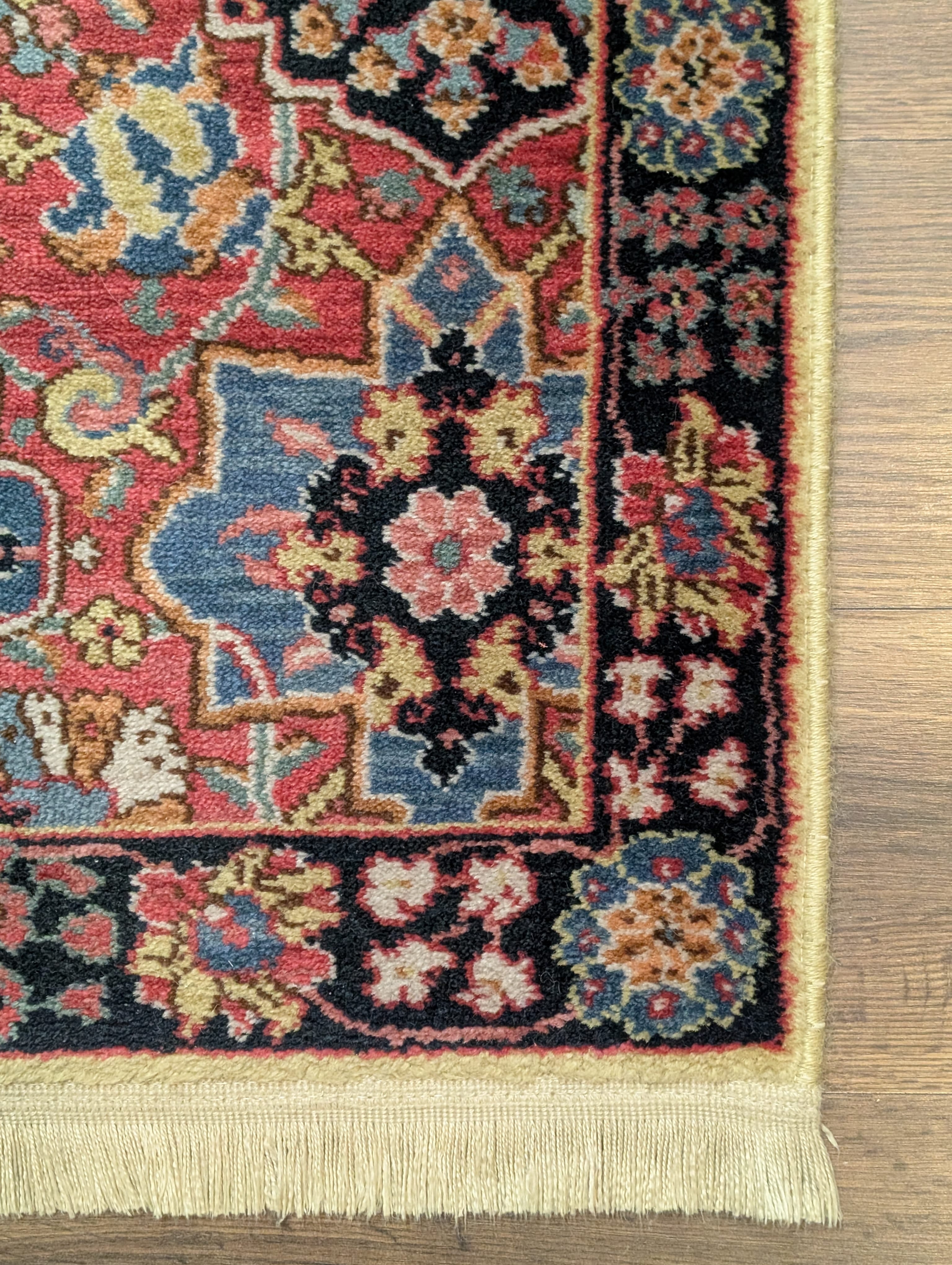 Karastan Rug 3x5, Williamsburg Kirman Vase #557, Vintage Discontinued Wool Carpet - Jewel Rugs