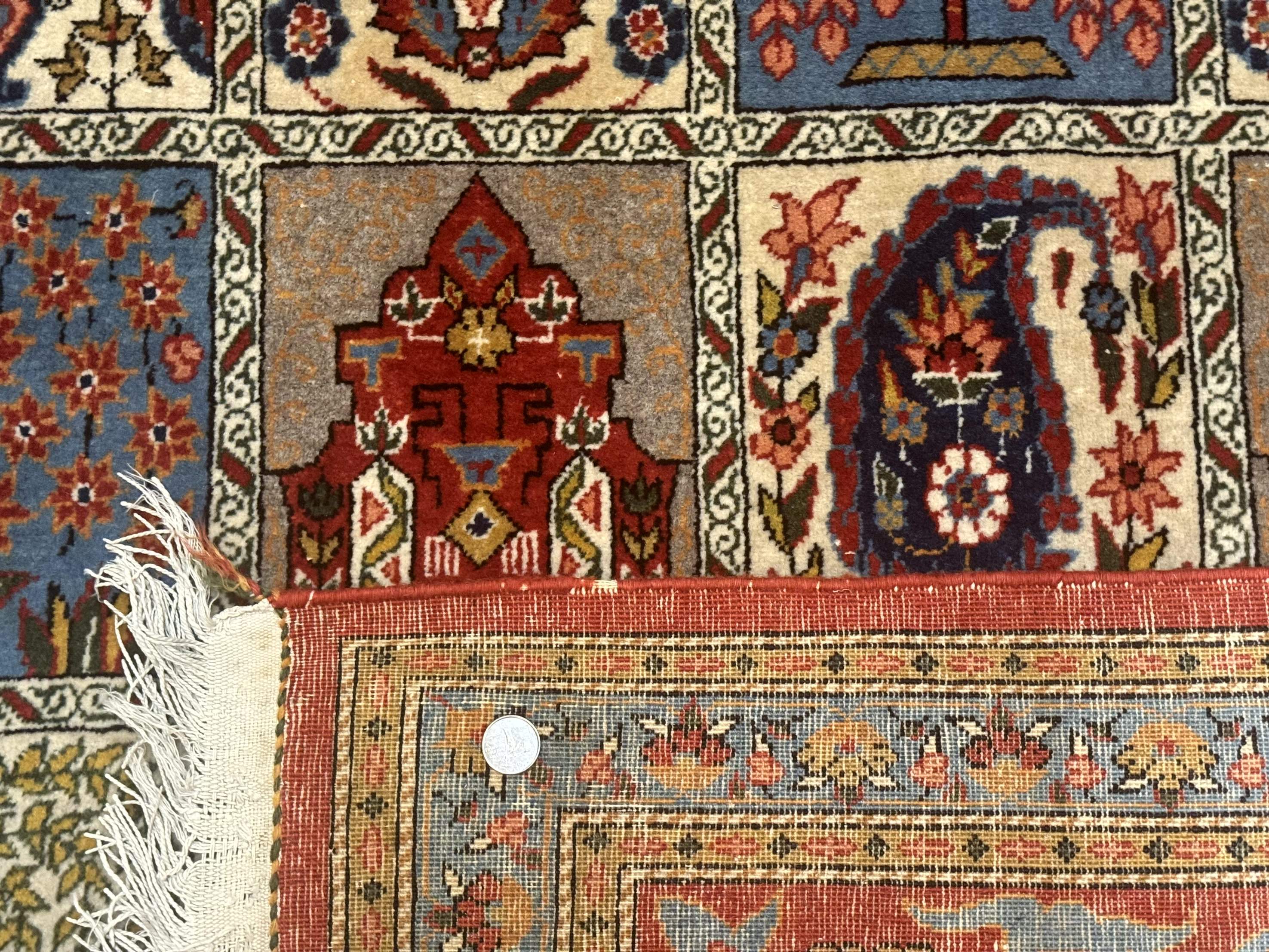 Persian Qum Rug 10x14 – Multicolor Panel, Finely Hand Knotted - Jewel Rugs