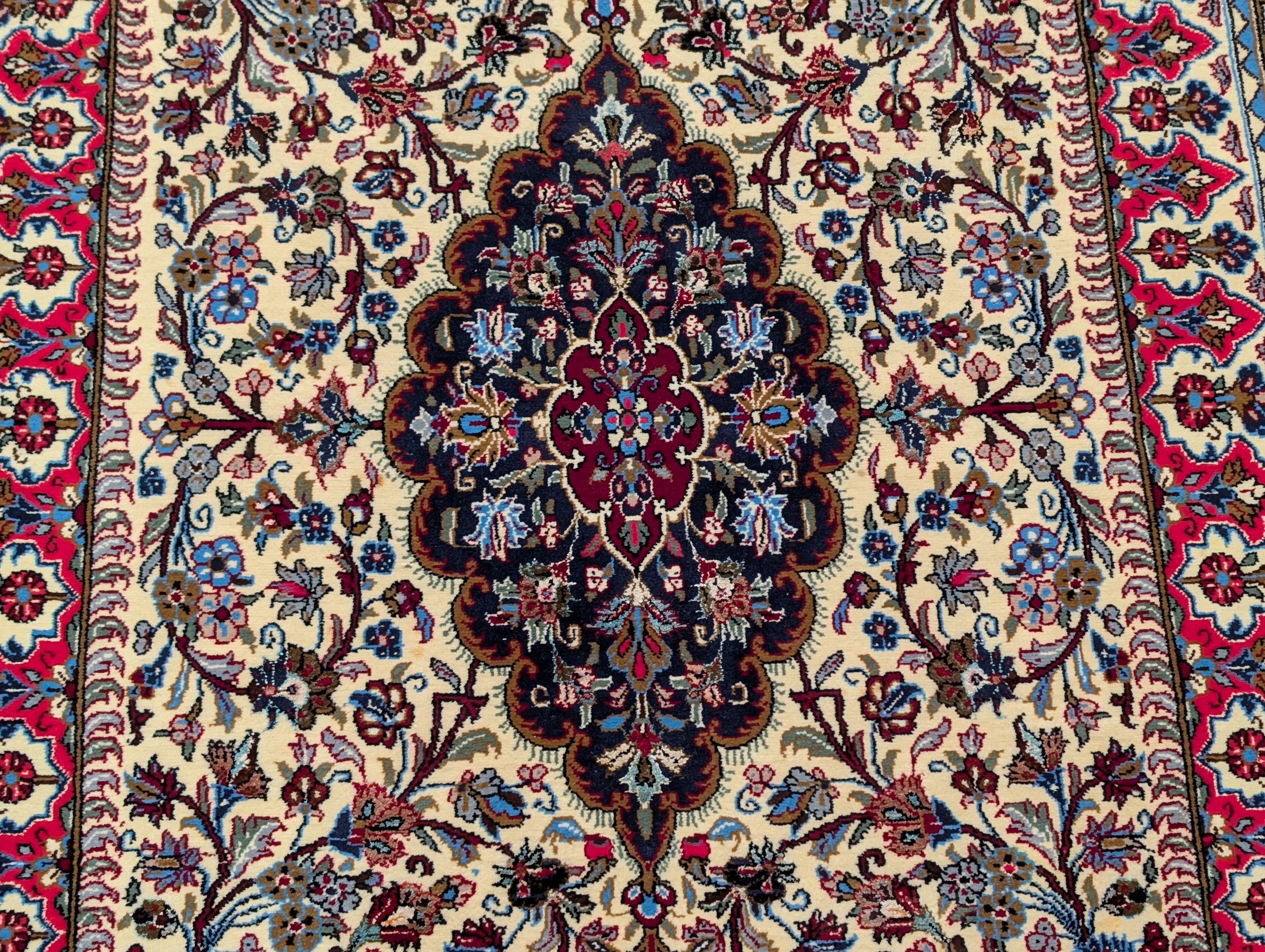 Persian Qum Rug 5x7, Fine 290 KPSI, Hand Knotted, Pair A - Jewel Rugs