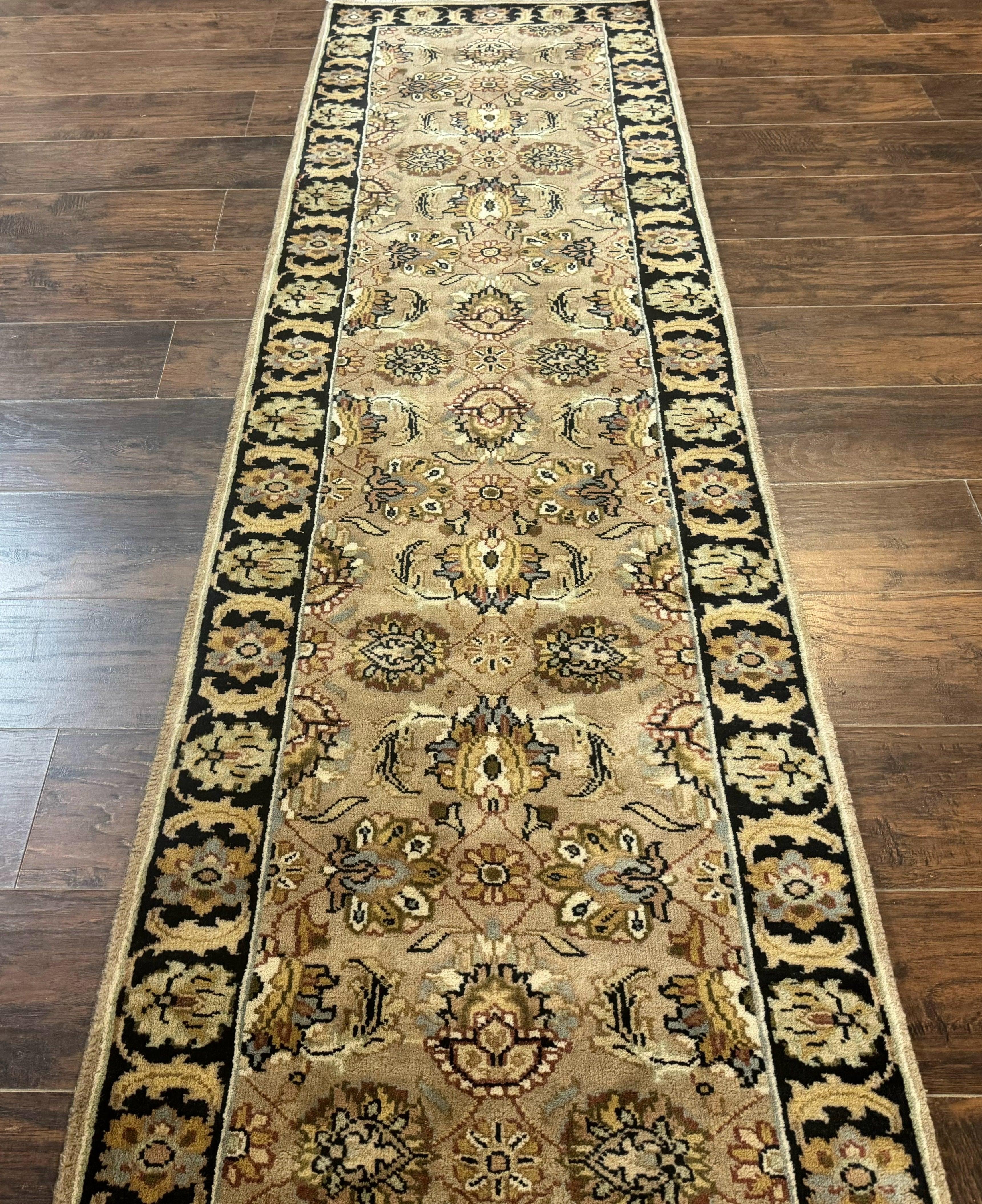 Indo Mahal Runner Rug 2.5 x 12, Traditional Wool Runner for Hallway or Kitchen, Vintage - Jewel Rugs
