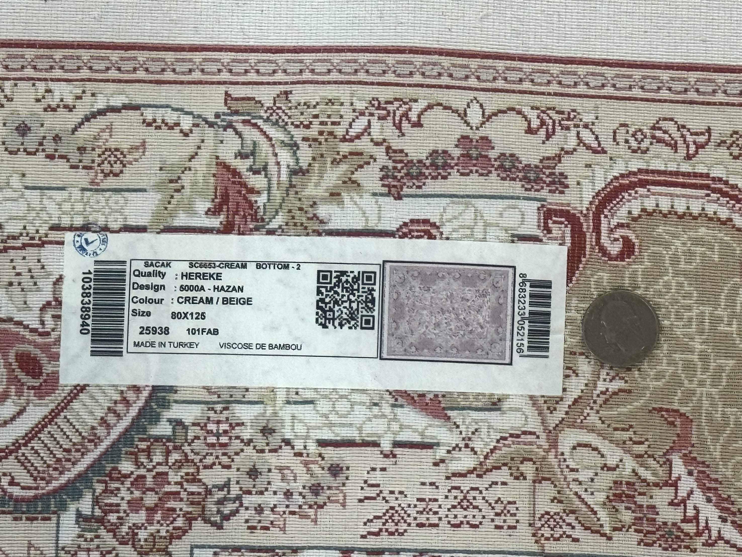 Tree of Life Turkish Silk Rug 2.6 x 4, Ivory, Bamboo Silk - Jewel Rugs