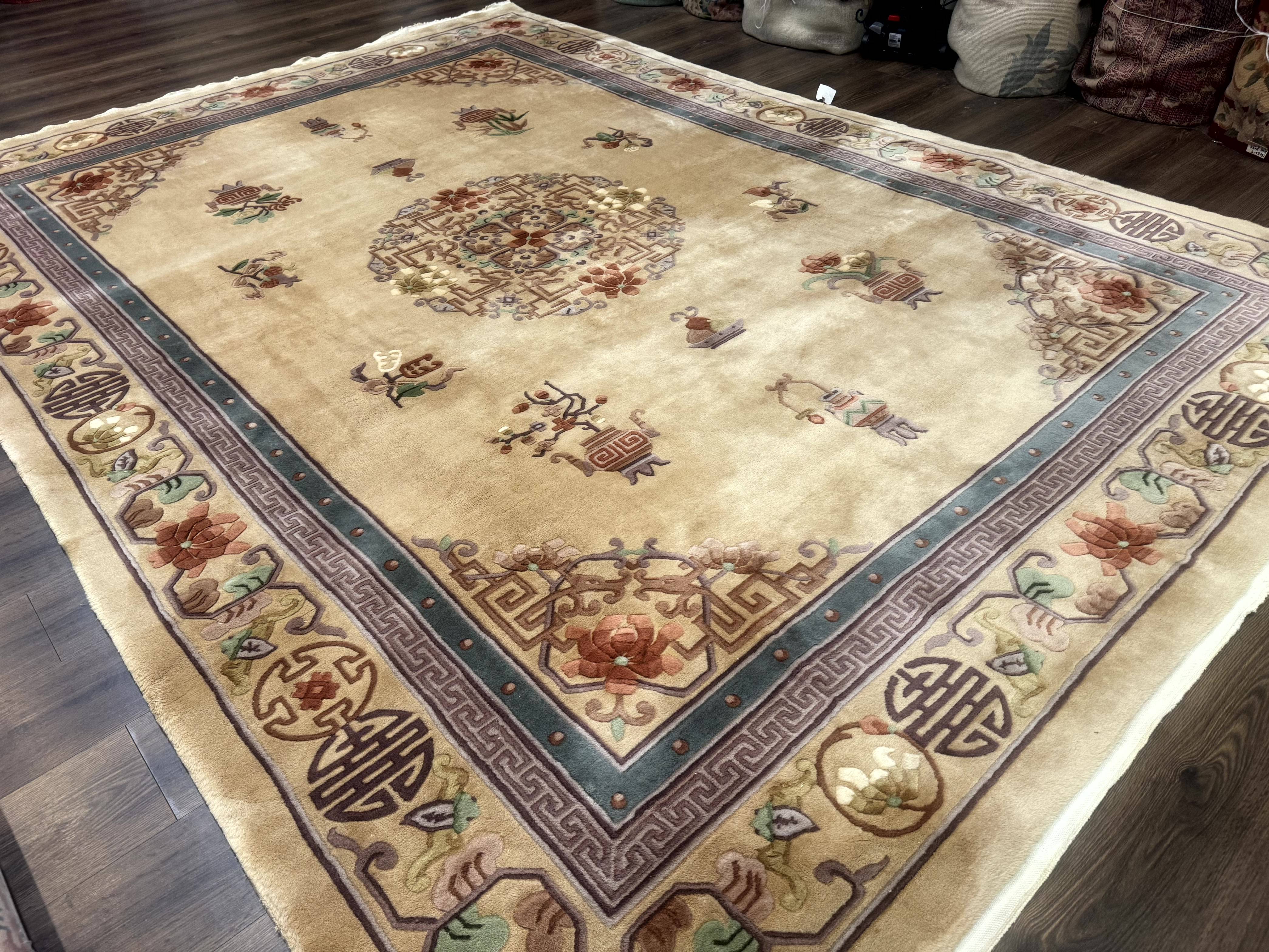 Chinese Wool Rug 8x12, Chinese 90 Line Rug - Jewel Rugs