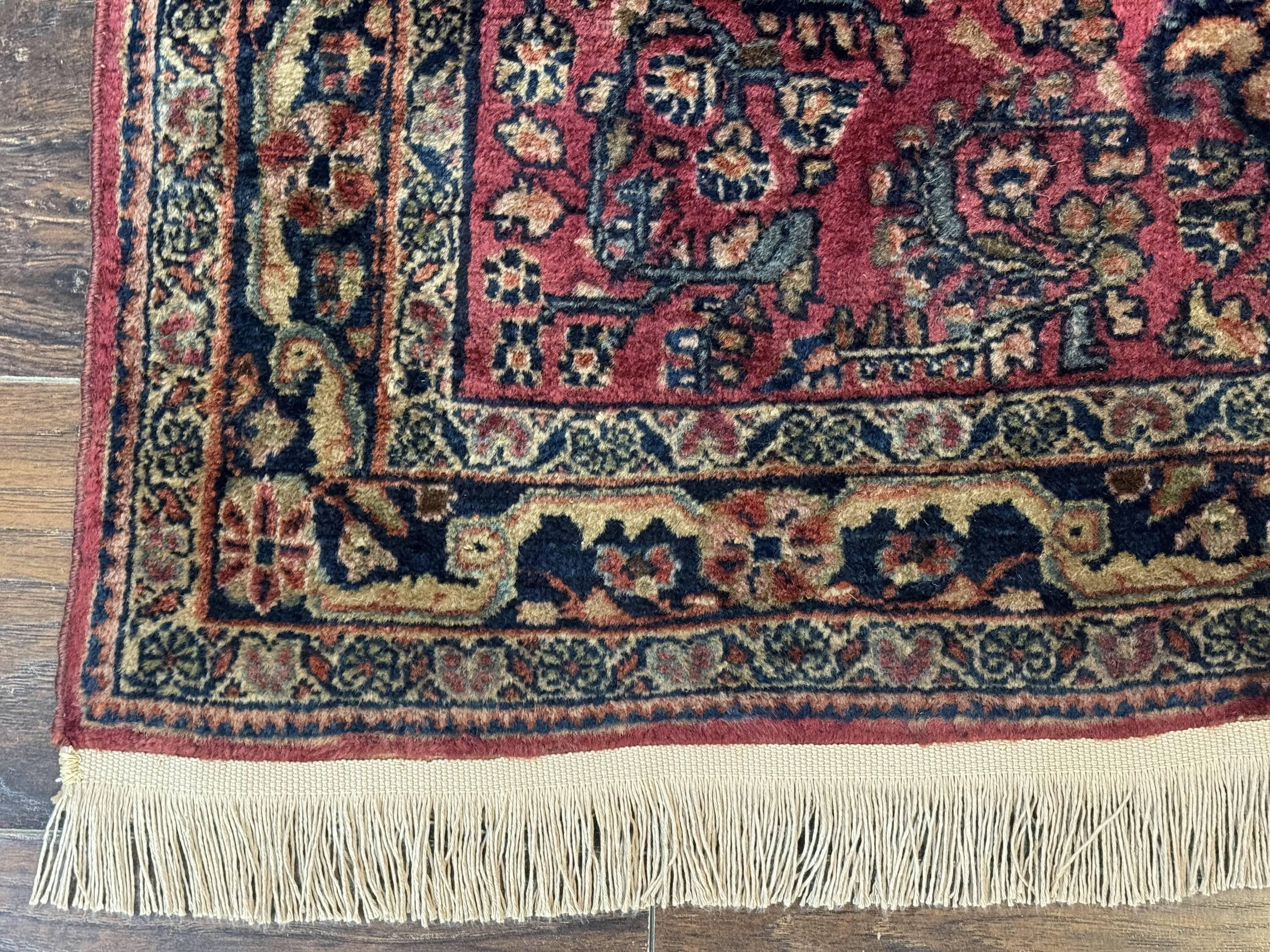 Persian Sarouk Rug 3x5, Antique Persian Carpet - Jewel Rugs
