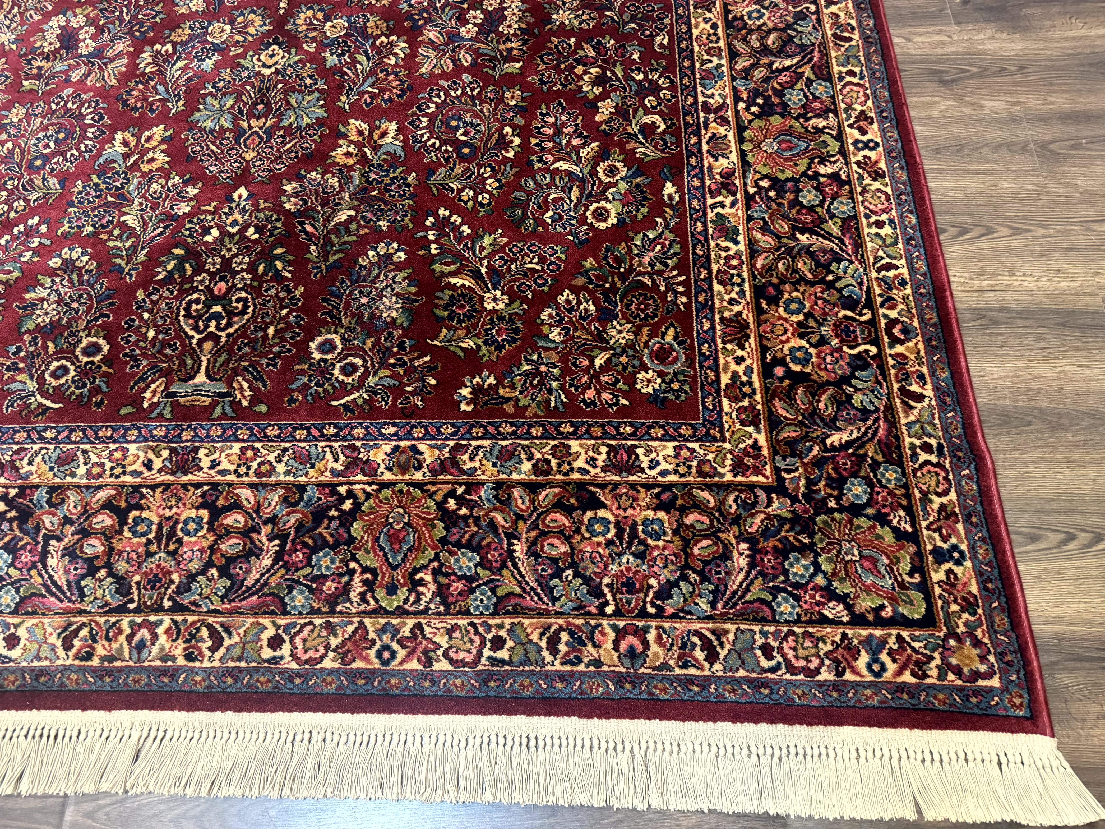 Karastan Red Sarouk Rug #785, Wool Karastan Carpet 8.8 x 12 - Jewel Rugs