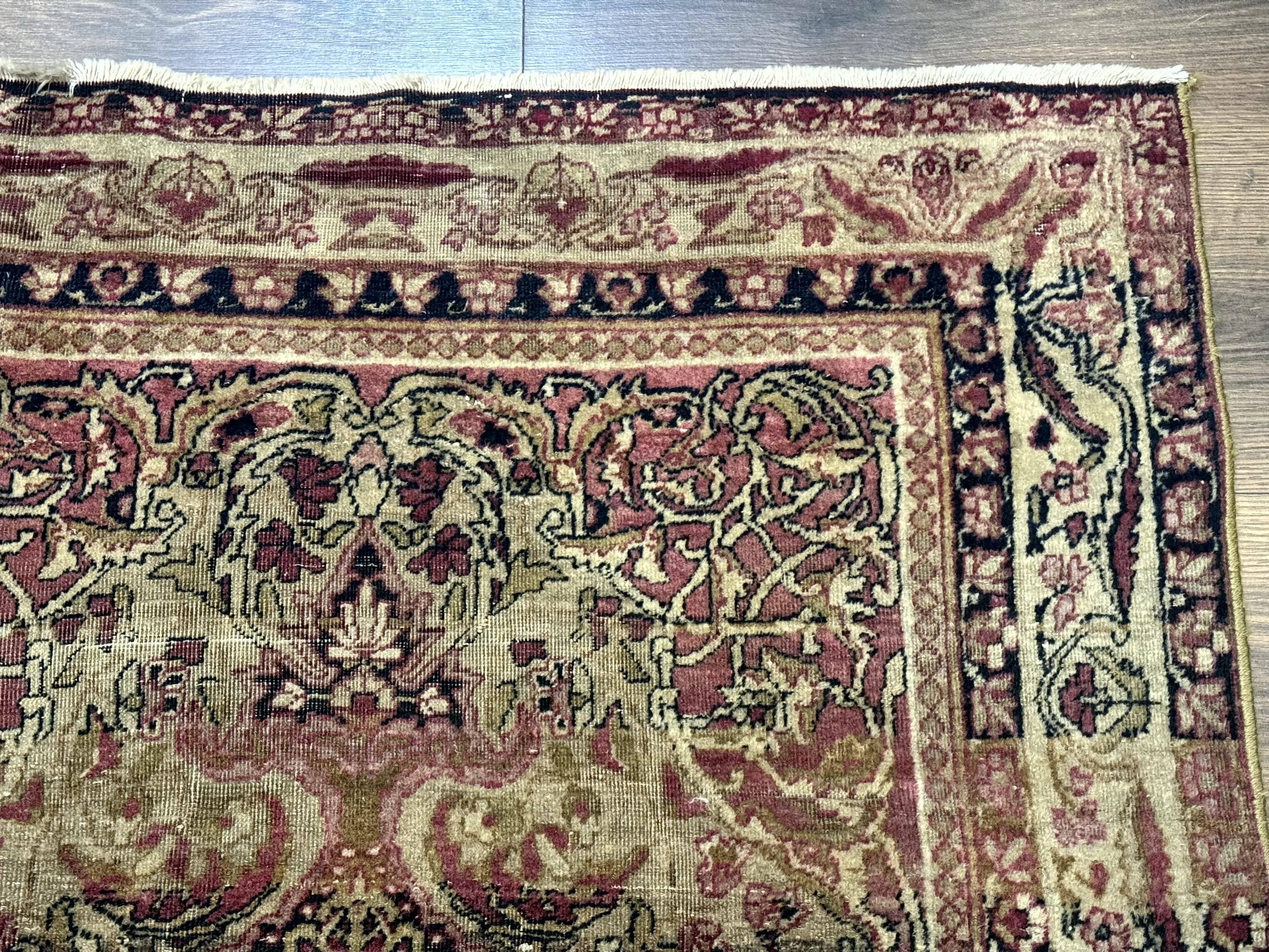 Antique Persian Lavar Rug 3x5, Persian Kerman Rug, Traditional Persian Carpet - Jewel Rugs