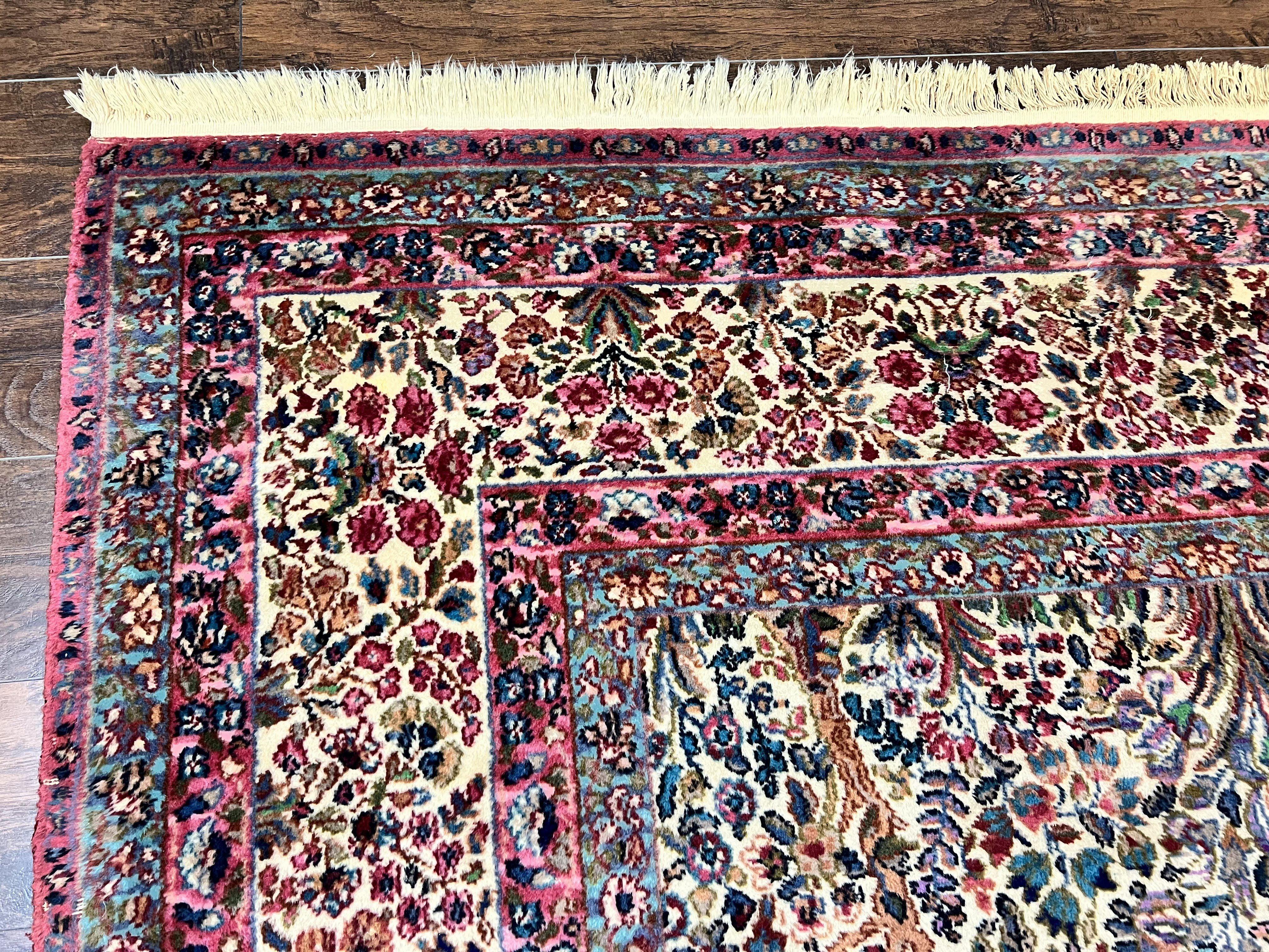 Karastan Rug 9x12, Lanamar Kirman #5519, Wool Karastan Carpet, Antique Floral Karastan Rug, Tree of Life Design Rug, Traditional Rug - Jewel Rugs