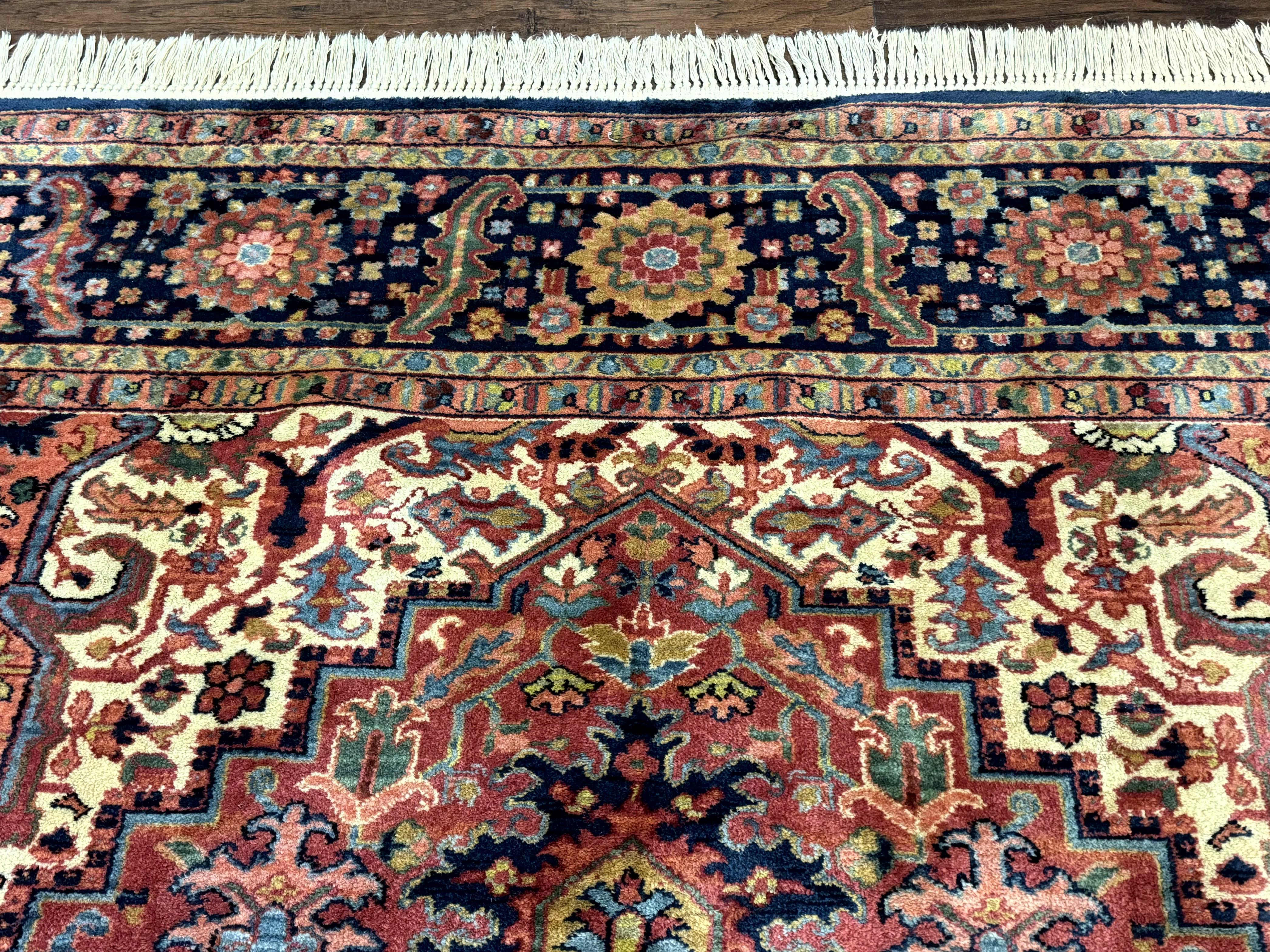 Karastan Heriz Rug 8.8 x 12, Vintage Karastan Wool Carpet, Heriz Pattern #726, Hard to Find Original 700 Series, Heriz Serapi Area Rug - Jewel Rugs