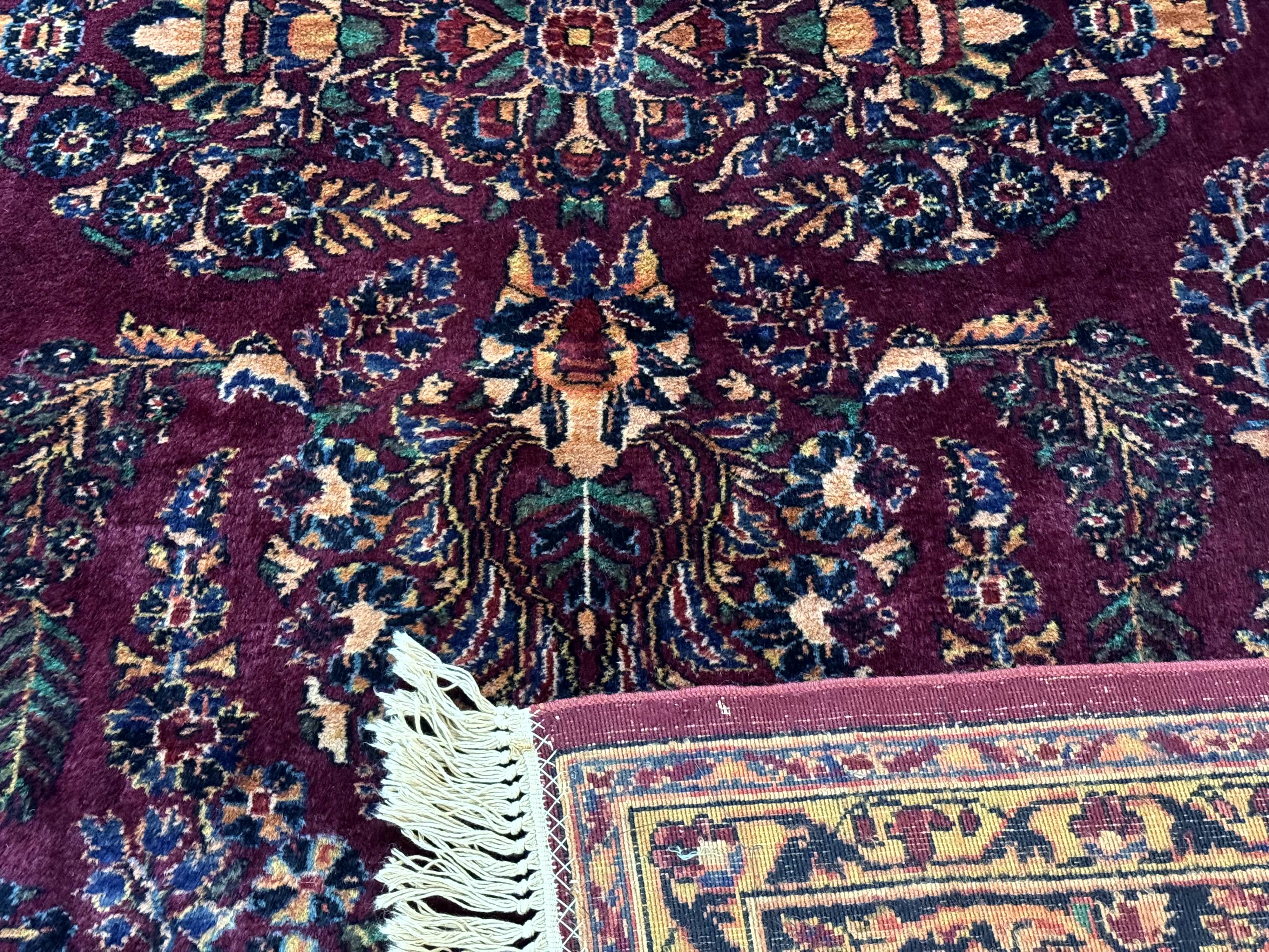 Antique Karastan Rug 8.6 x 12, Wool Pile, Vintage Discontinued Karastan Sarouk Lanamar - Jewel Rugs