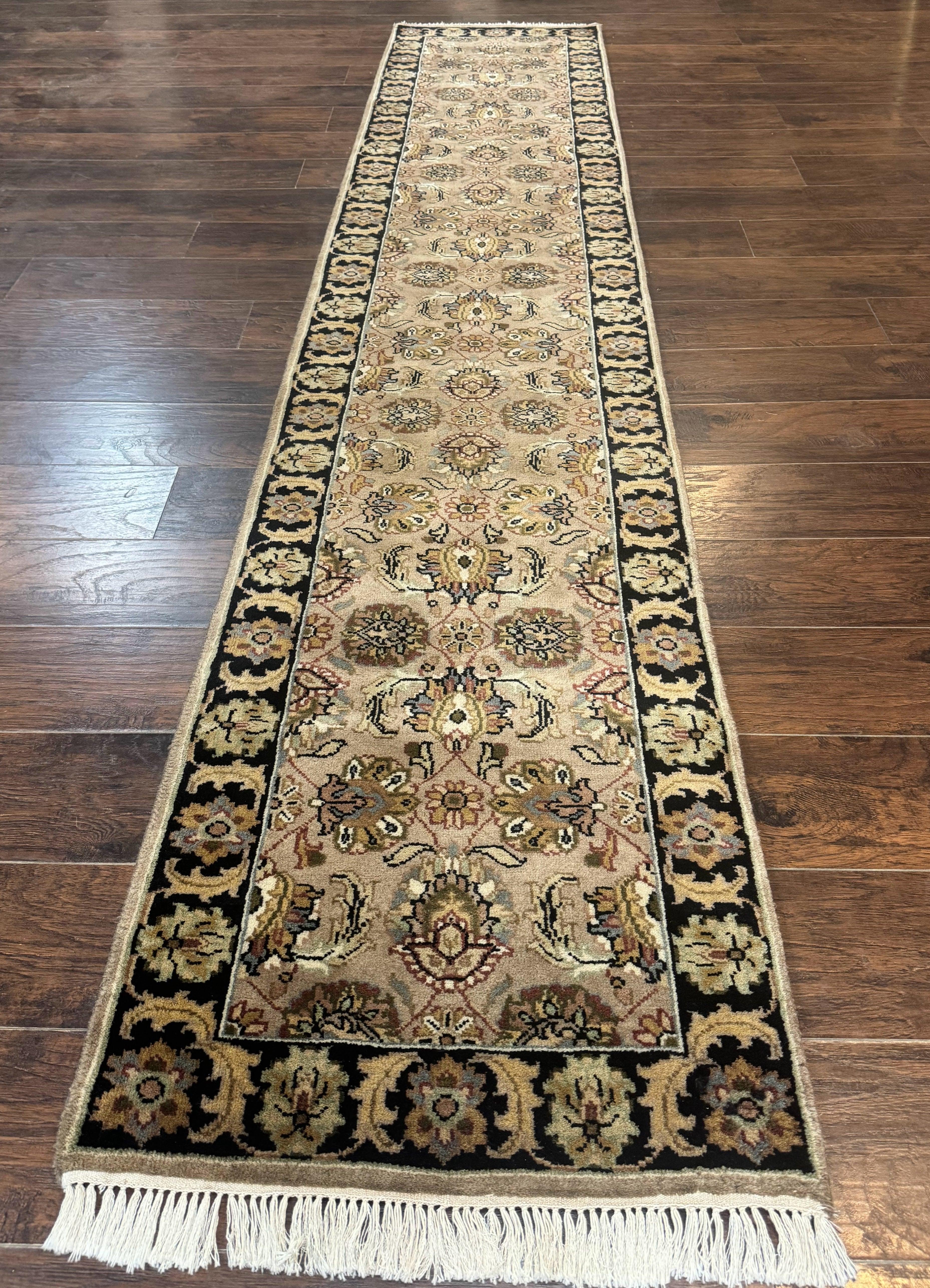 Indo Mahal Runner Rug 2.5 x 12, Traditional Wool Runner for Hallway or Kitchen, Vintage - Jewel Rugs