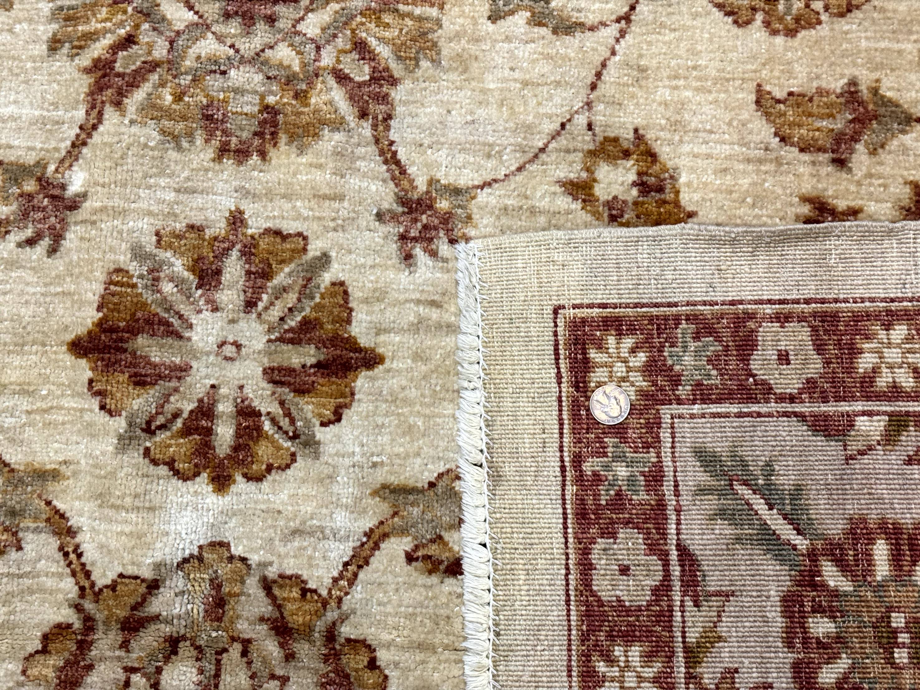 Pakistani Peshawar Rug 8x10, Pak Persian Traditional Oriental Carpet, Handmade, Wool, Allover Pattern - Jewel Rugs