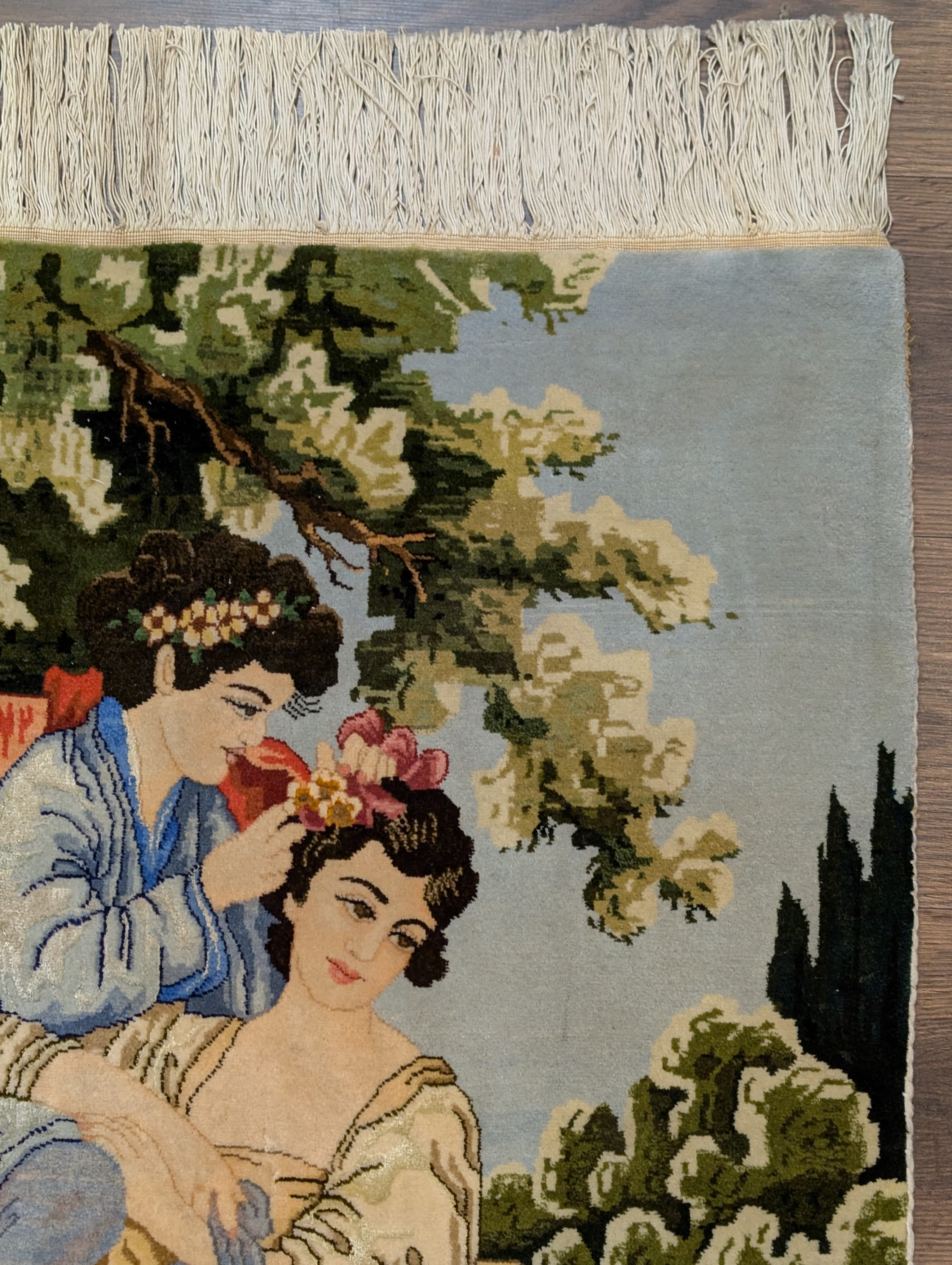 Persian Pictorial Rug 2x3, Lovers, Very Fine 400 KPSI, Tabriz Rug - Jewel Rugs