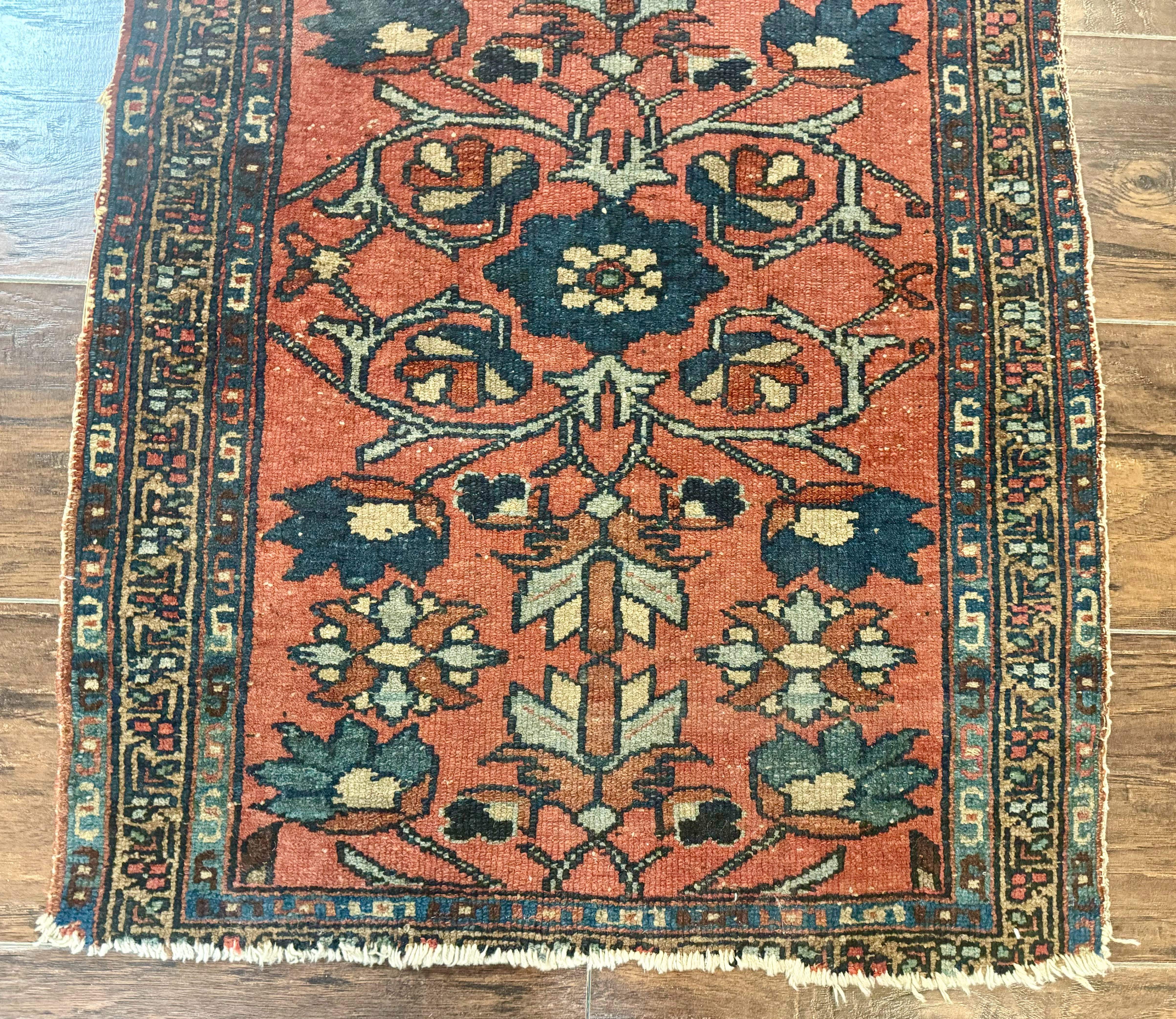 Small Persian Hamadan Rug 2x3 – Red Antique Wool Hand-Knotted - Jewel Rugs