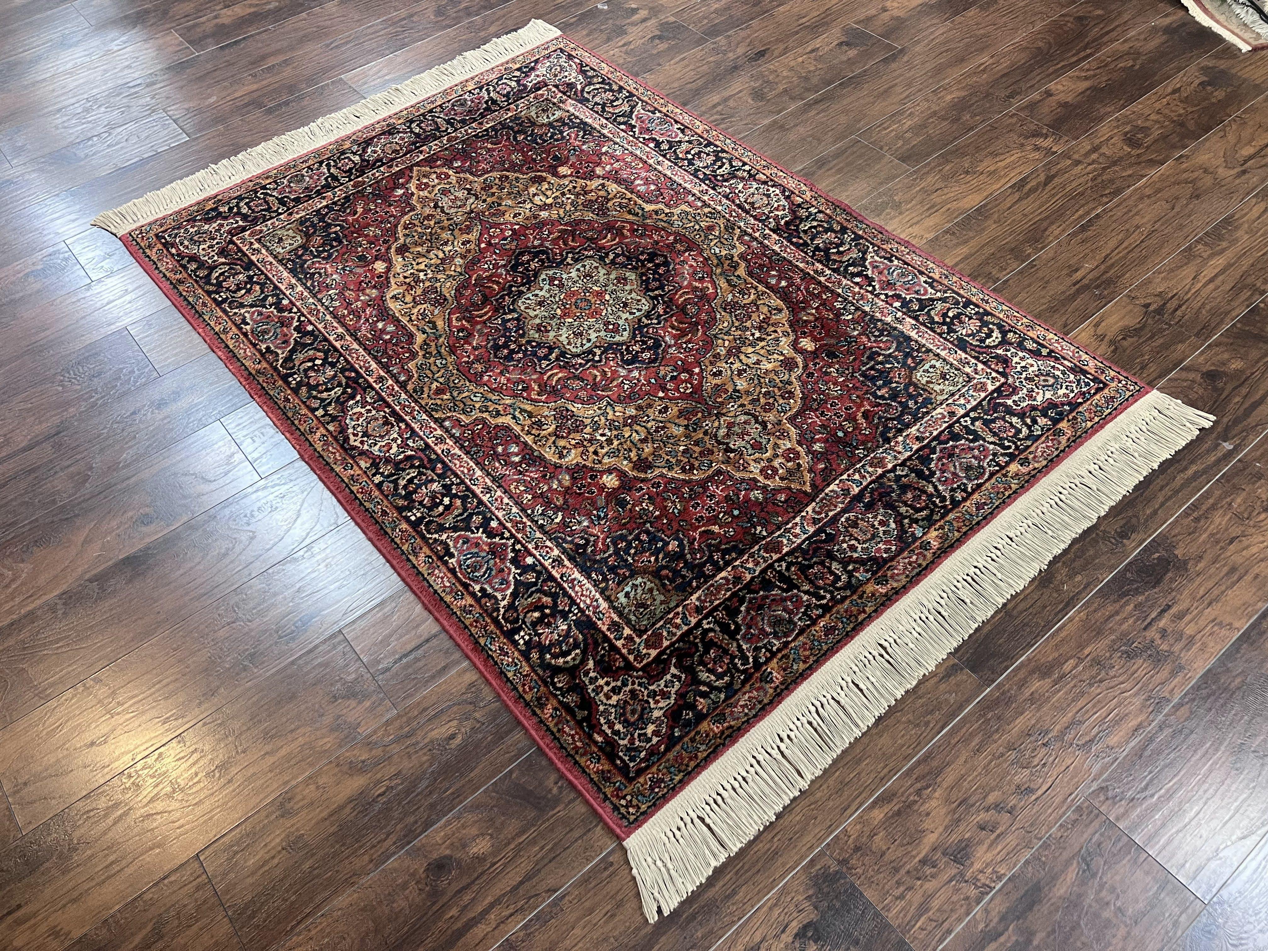 Karastan Rug 4x6 Medallion Kirman #700/718, Original Karastan Collection 700 Series, Discontinued Wool Karastan Carpet Vintage 4 x 6 Rug - Jewel Rugs