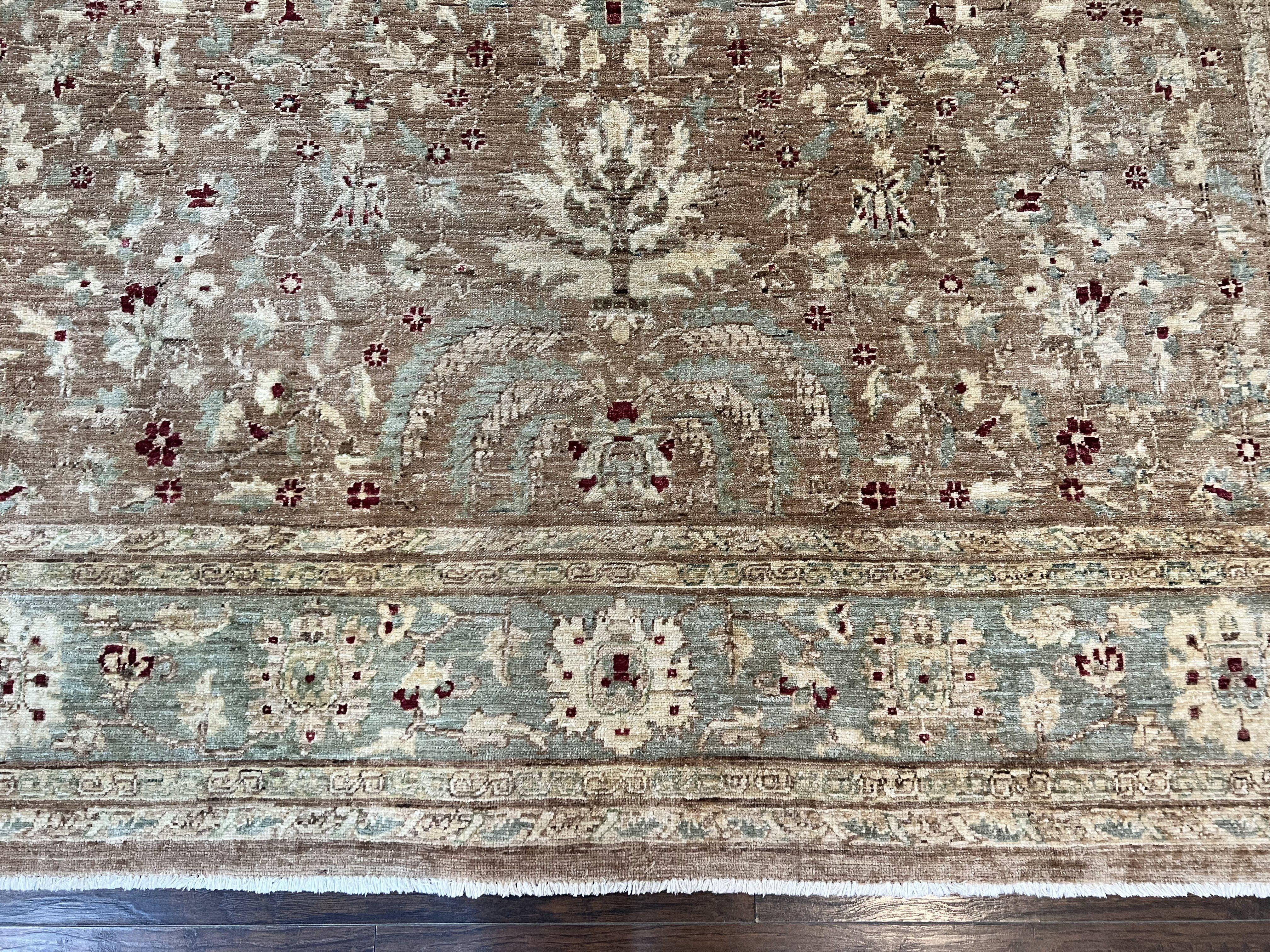 Pakistani Peshawar Rug 8x10, Handmade Pak Persian Oriental Carpet, Wool, Floral Allover - Jewel Rugs