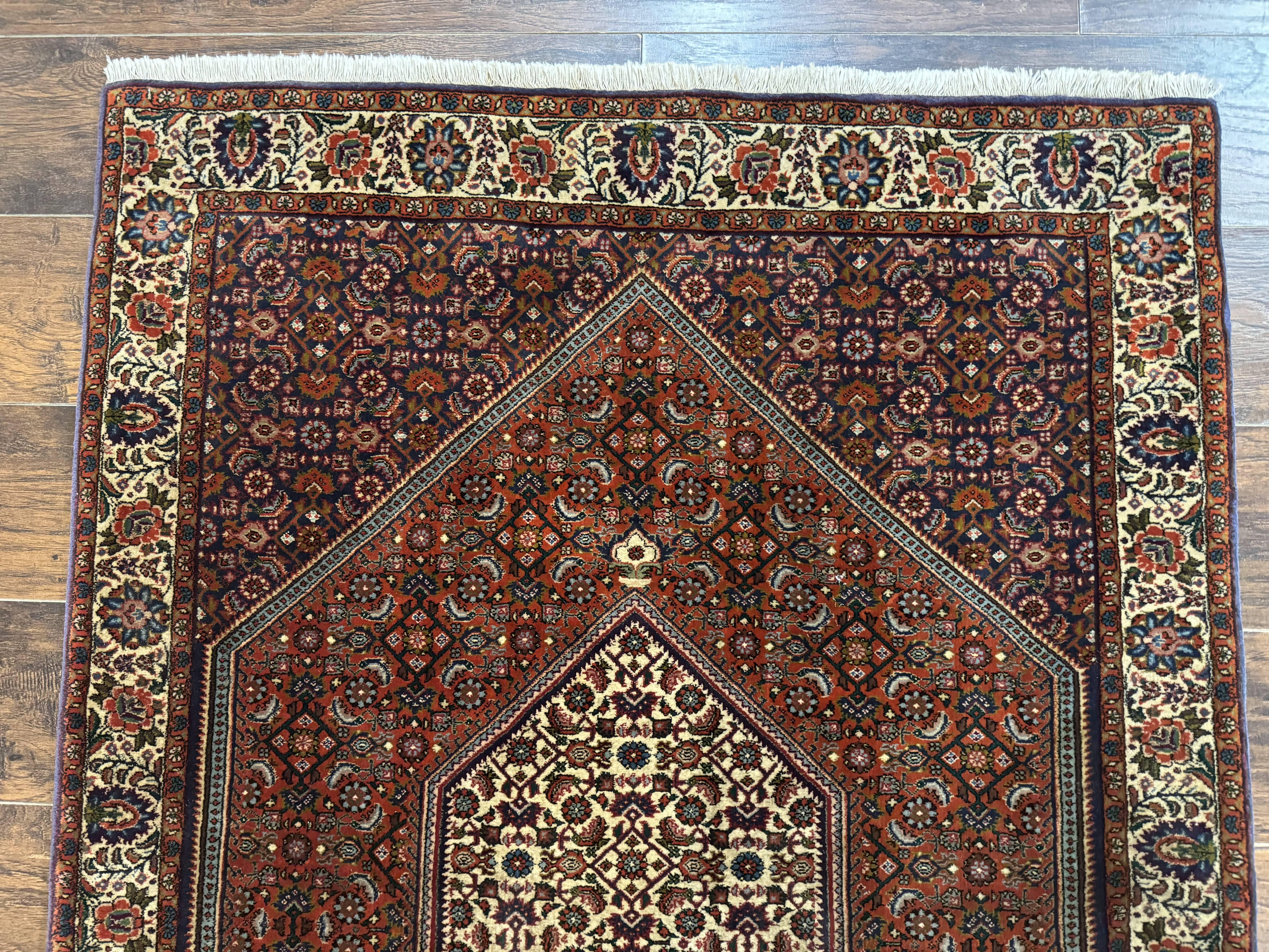 Persian Bidjar Rug 4x5, Fine 290 KPSI, Herati Pattern - Jewel Rugs