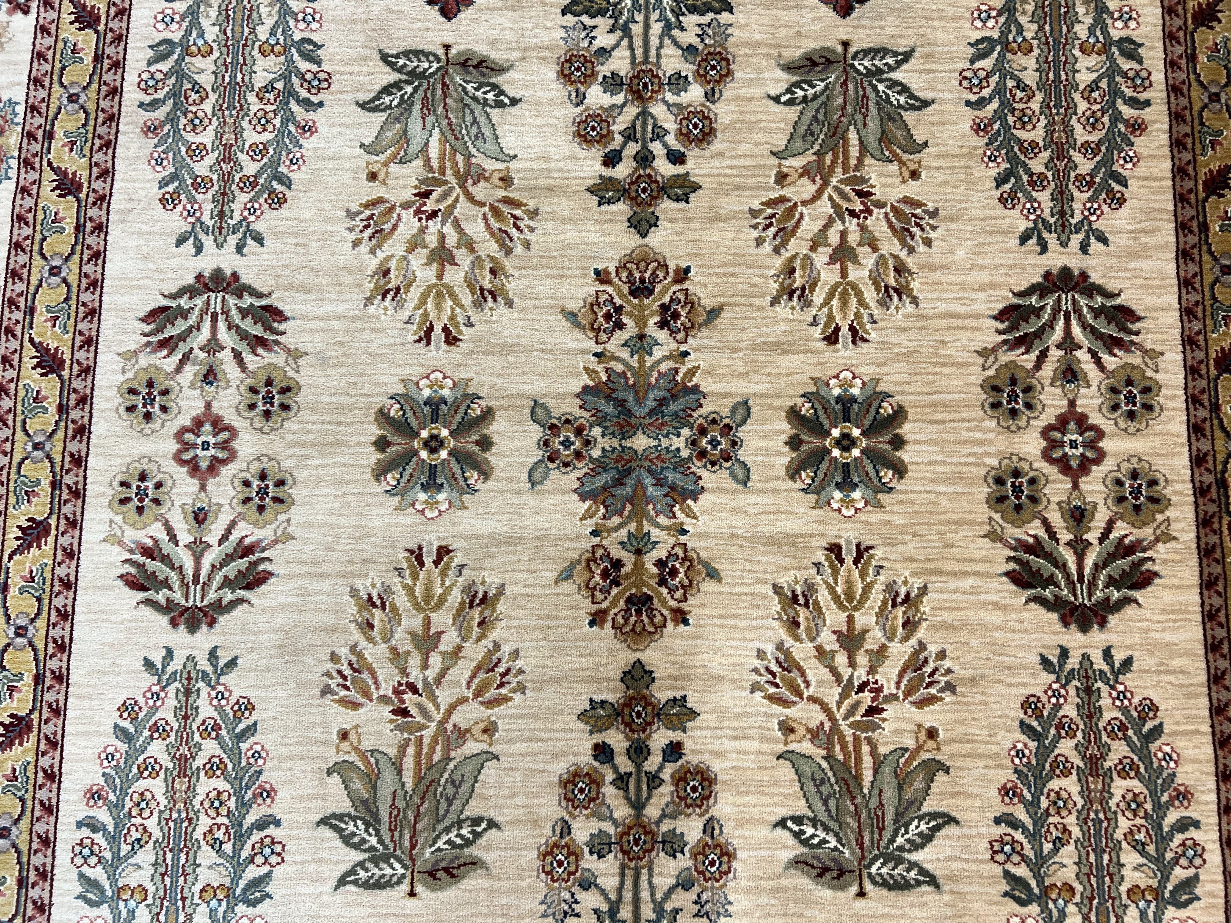 Karastan Rug 8.8 x 12, Ashara Amritsar #549, Oatmeal Color, Wool Pile Karastan Carpet, Discontinued Karastan Area Rug, Decorative - Jewel Rugs