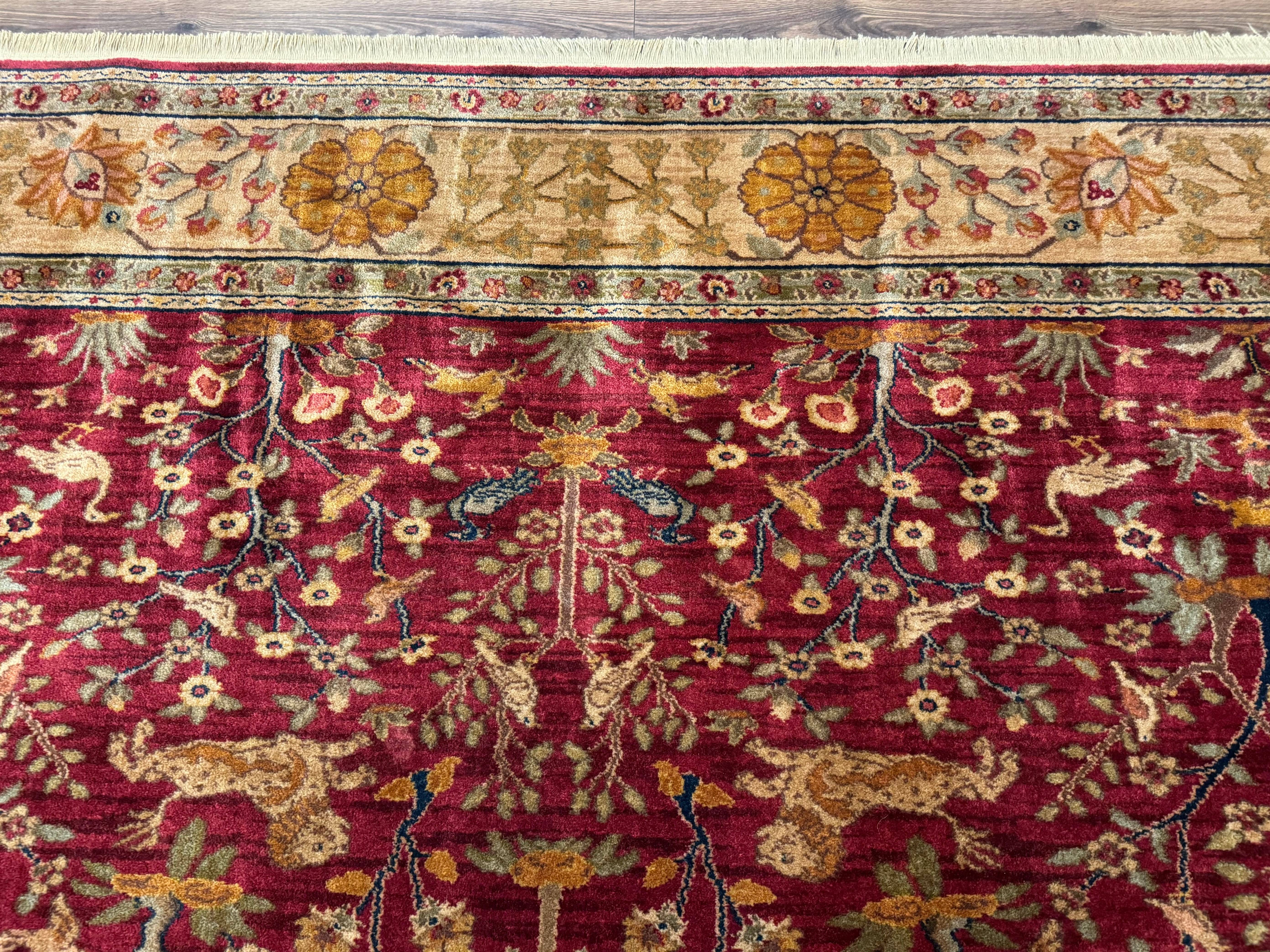 Karastan Rug 8.8 x 10, Antique Legends Emperor's Hunt 2200-204, Wool Vintage Discontinued Karastan - Jewel Rugs