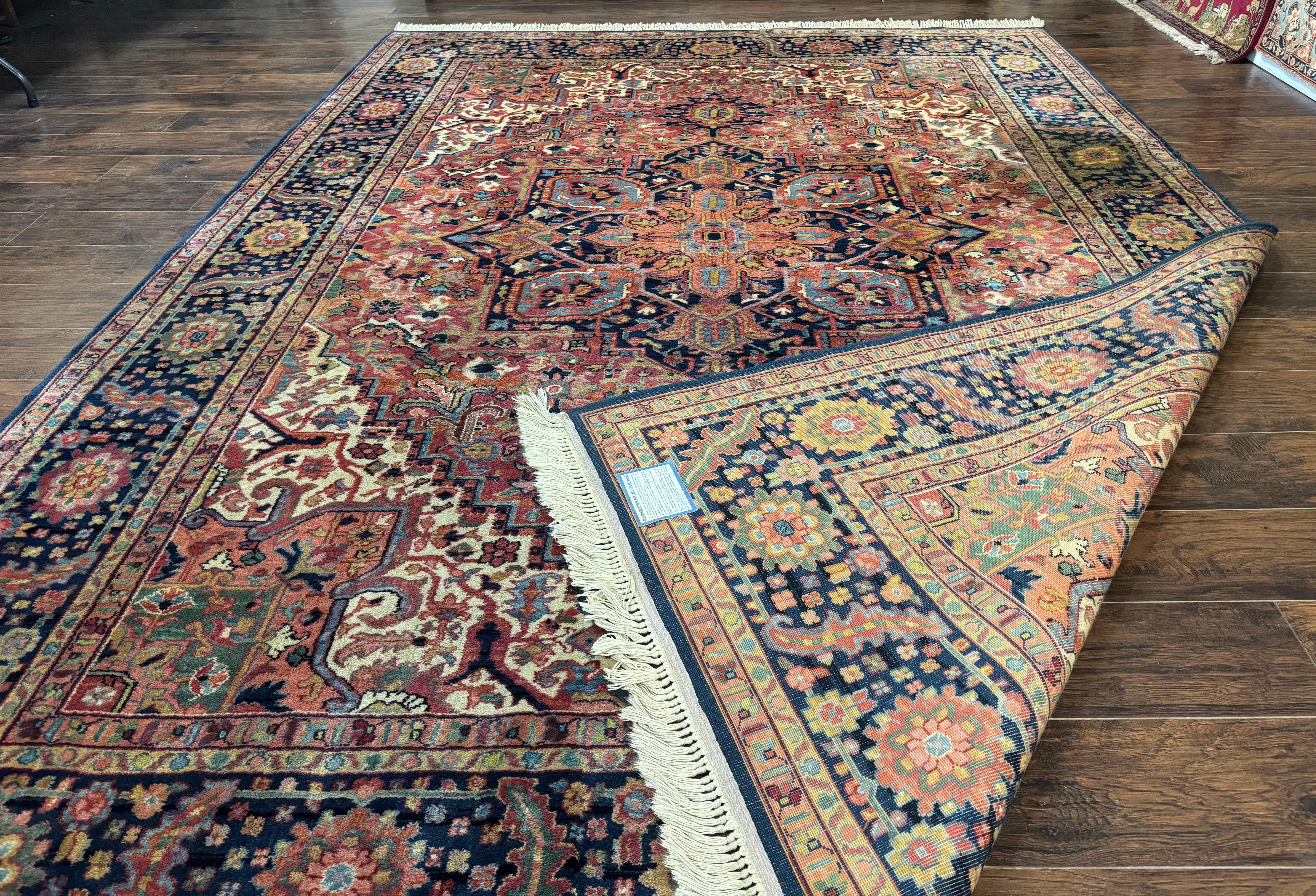 Karastan Heriz Rug 8.8 x 12, Vintage Karastan Wool Carpet, Heriz Pattern #726, Hard to Find Original 700 Series, Heriz Serapi Area Rug - Jewel Rugs