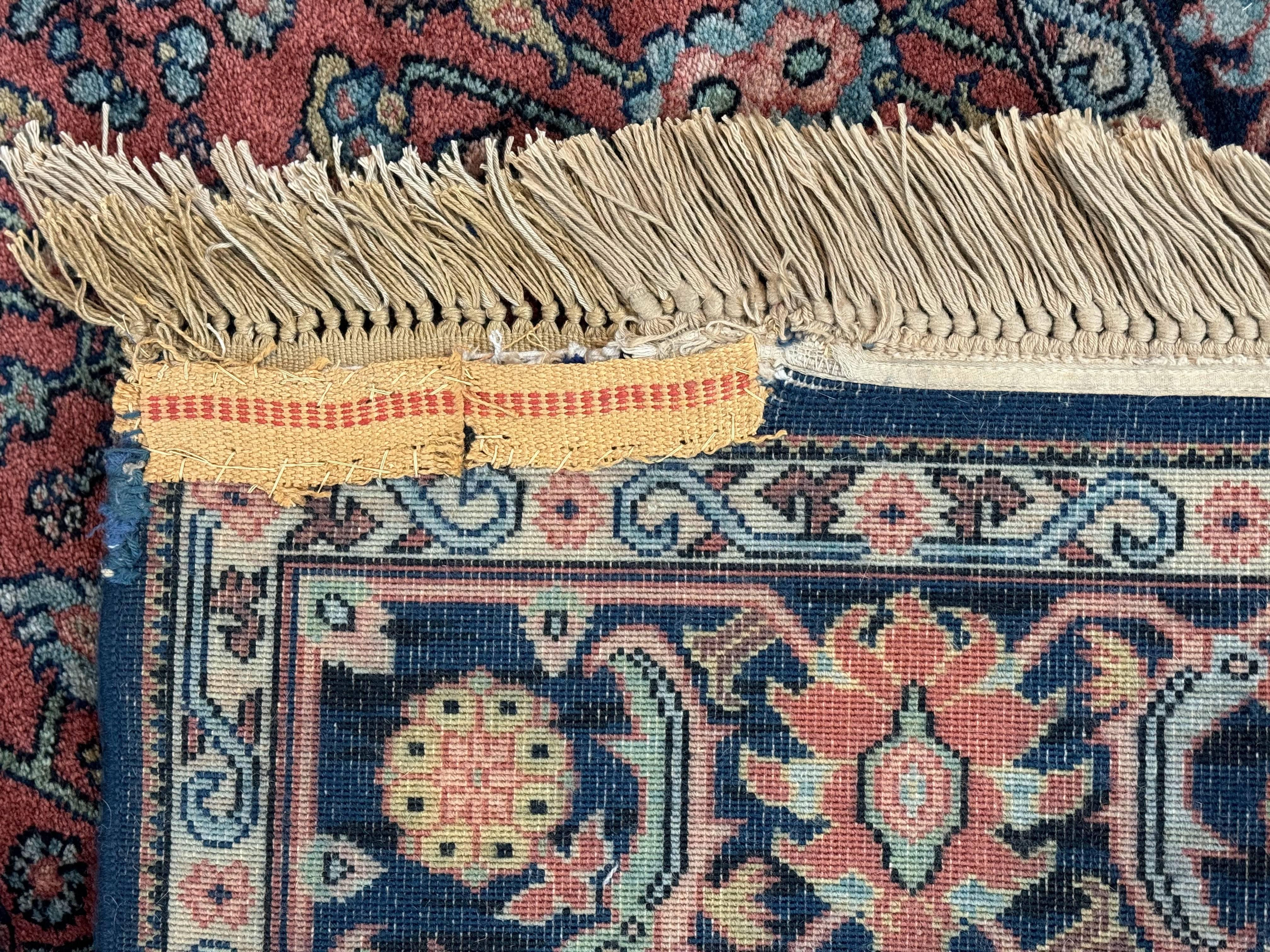 5.9 x 9 Karastan Serapi Rug #729, Wool Karastan Carpet, Original 700 Series, Red and Dark Blue, Discontinued, 6x9 Vintage Karastan, Rare - Jewel Rugs