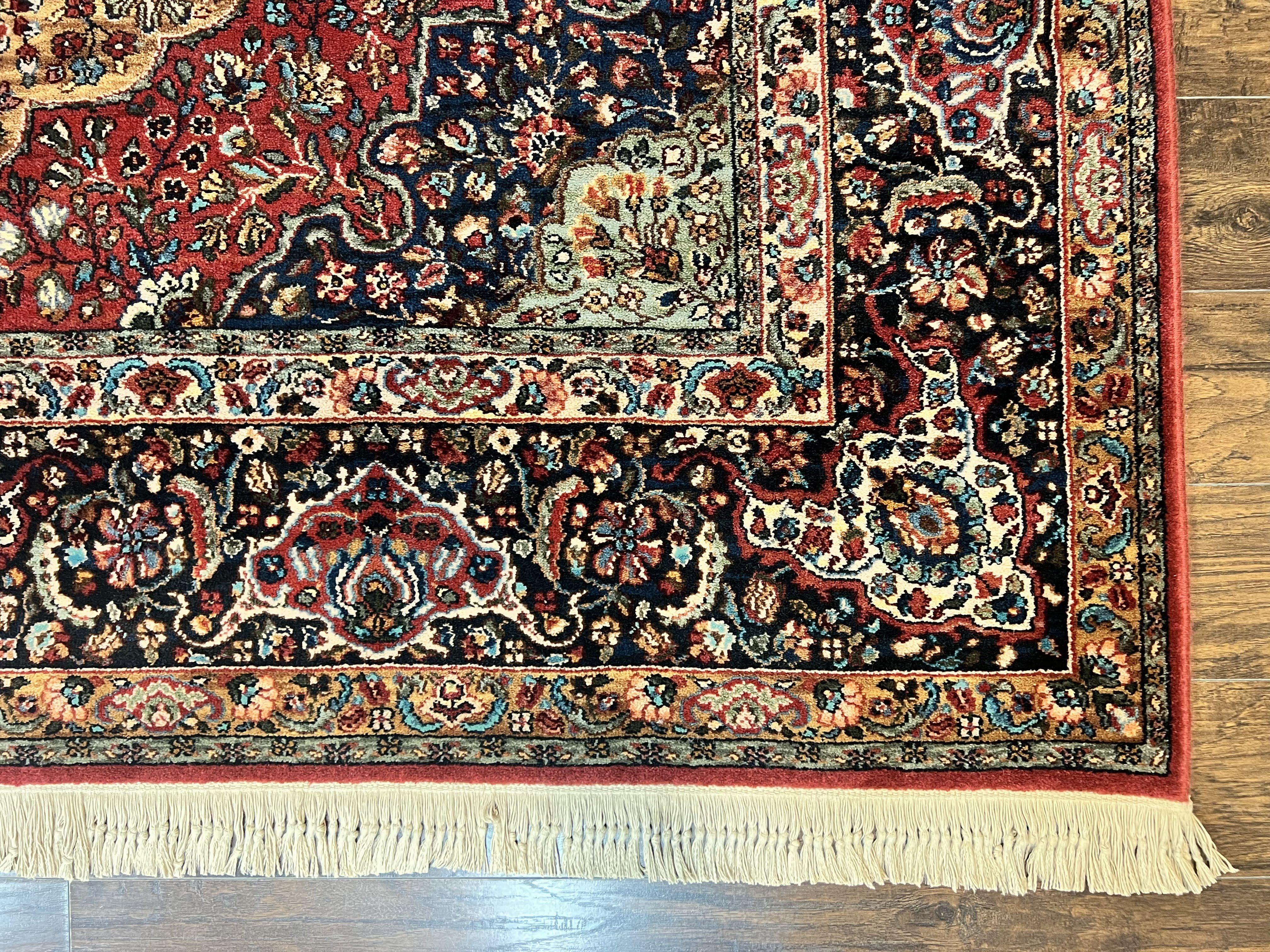 Karastan Rug 8.8 x 12 Medallion Kirman #700/718, Original Karastan Collection 700 Series, Discontinued Karastan Carpet Vintage Wool Karastan - Jewel Rugs