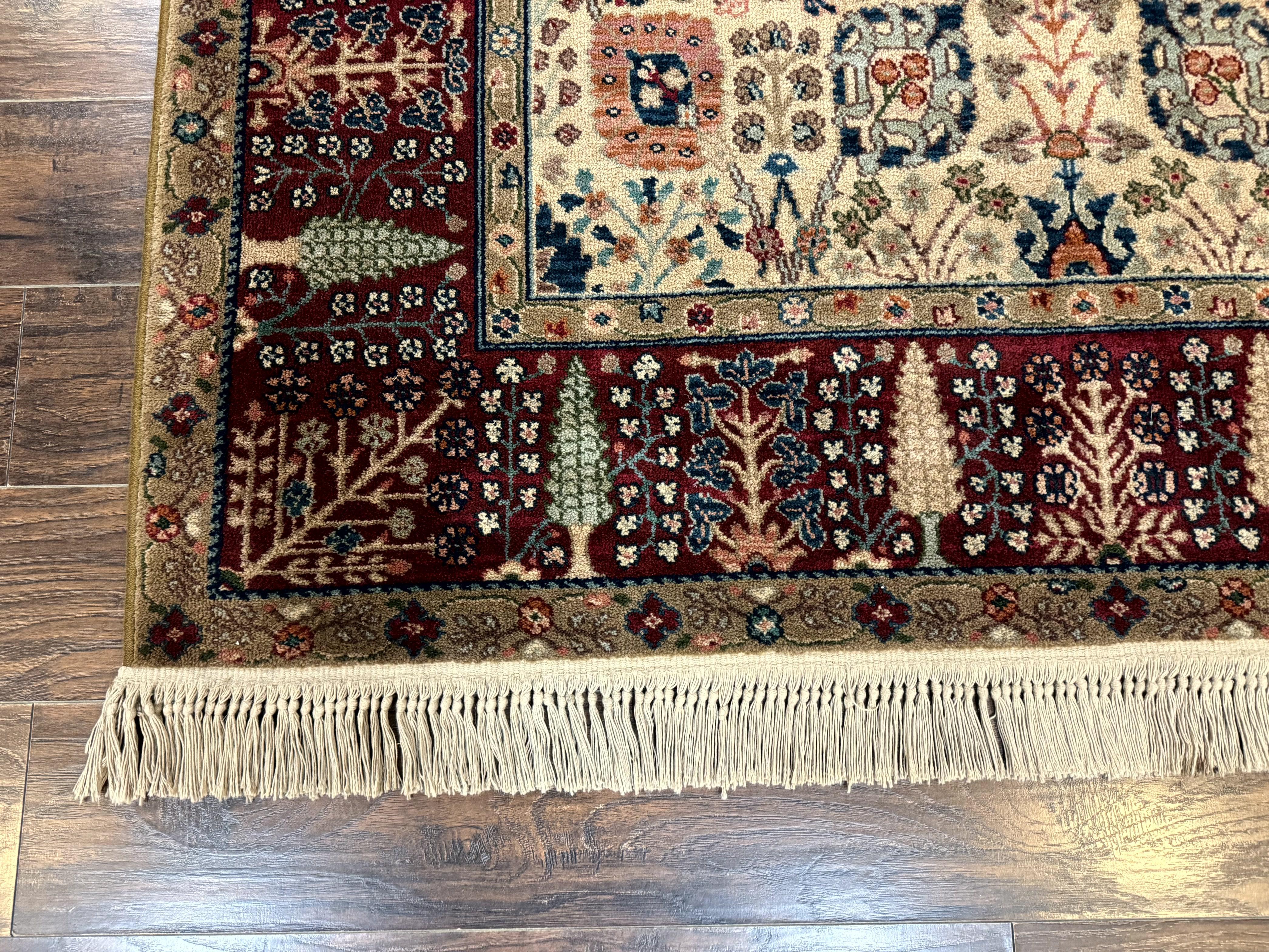 Karastan Rug 5.9 x 9 Samovar Teawash #900-901 Persian Vase Pattern, Wool Karastan Carpet, Traditional Area Rug, Allover Pattern Vintage Rug - Jewel Rugs