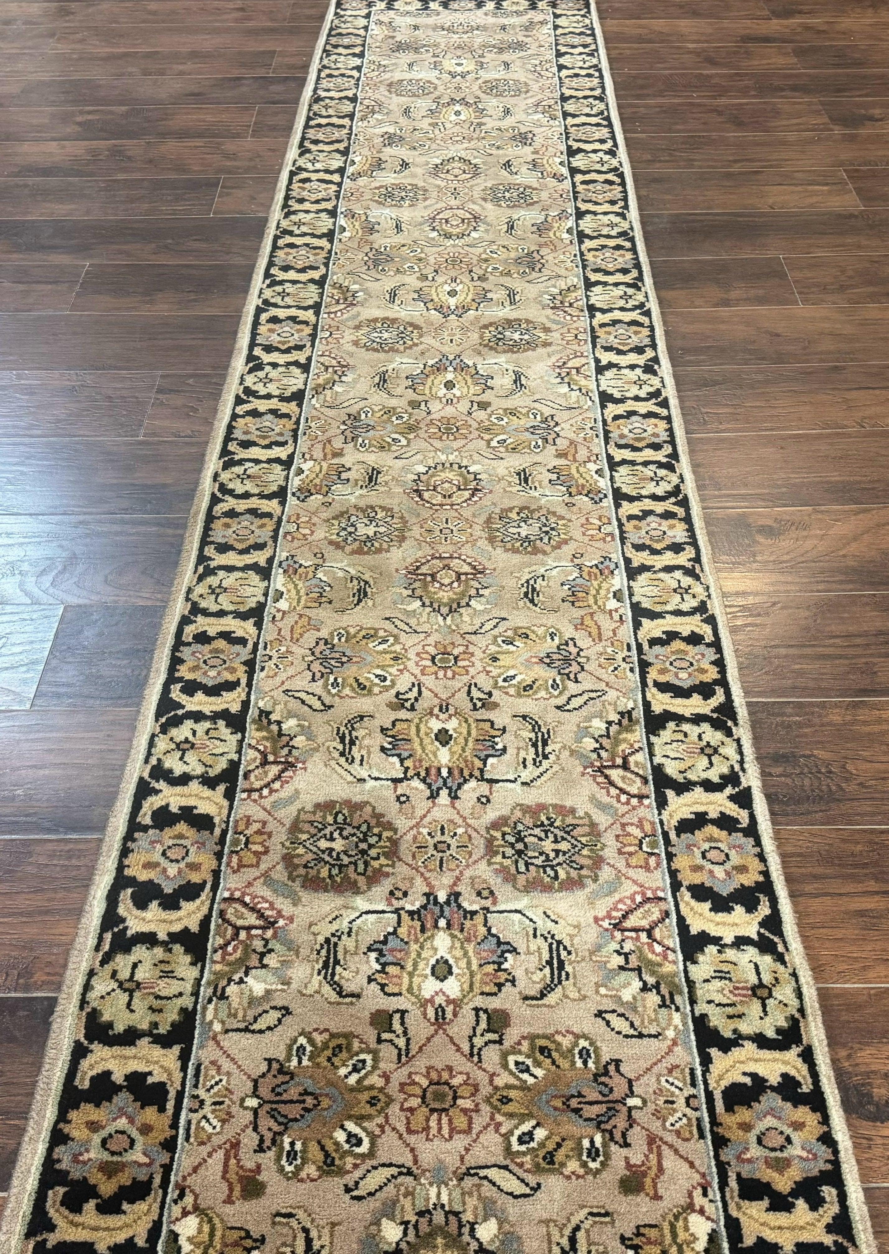 Indo Mahal Runner Rug 2.5 x 12, Traditional Wool Runner for Hallway or Kitchen, Vintage - Jewel Rugs
