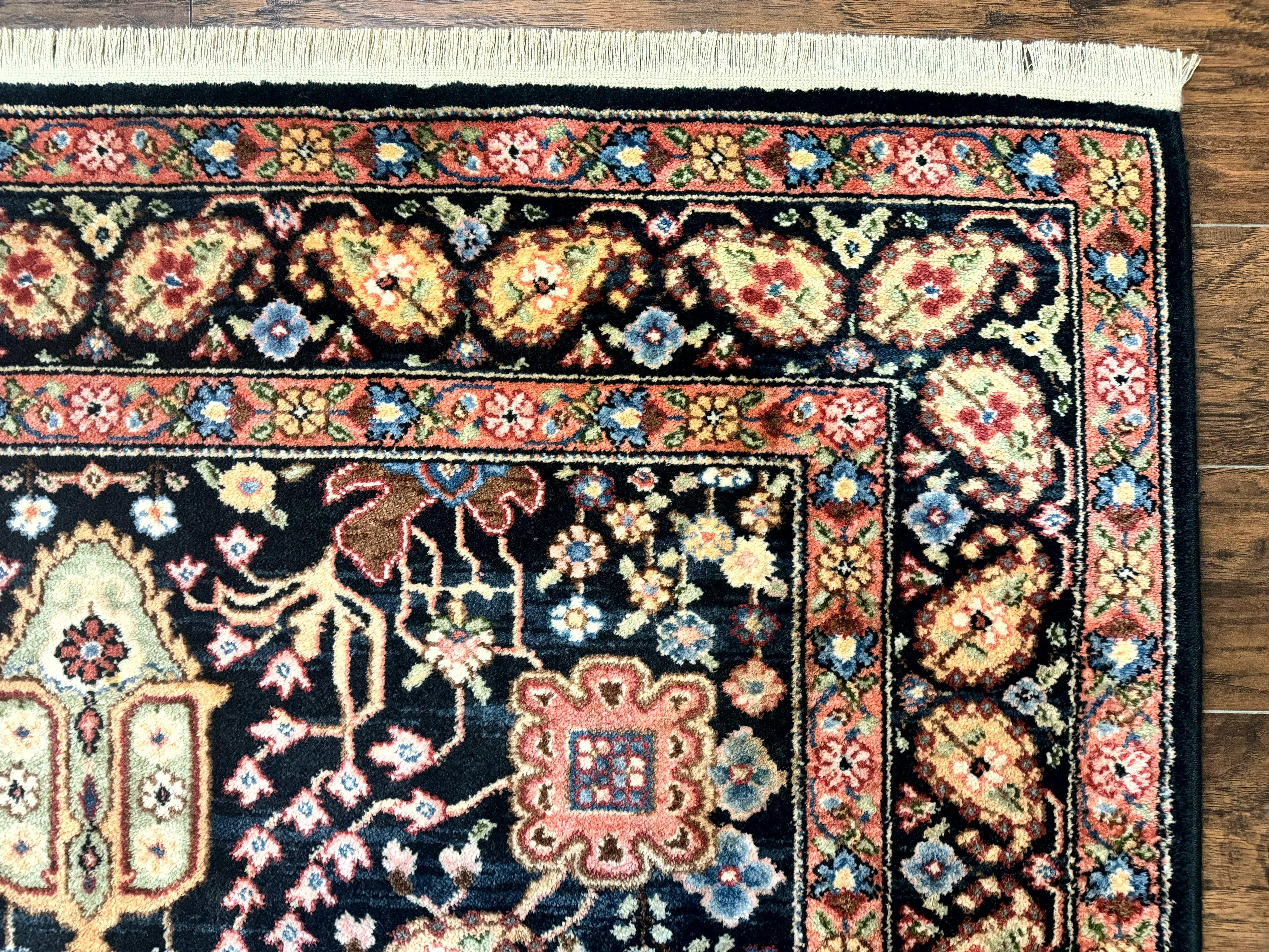 Karastan Rug 5.9 x 8.6, Chahar Mahal #604, Wool Vintage Discontinued Karastan Carpet - Jewel Rugs