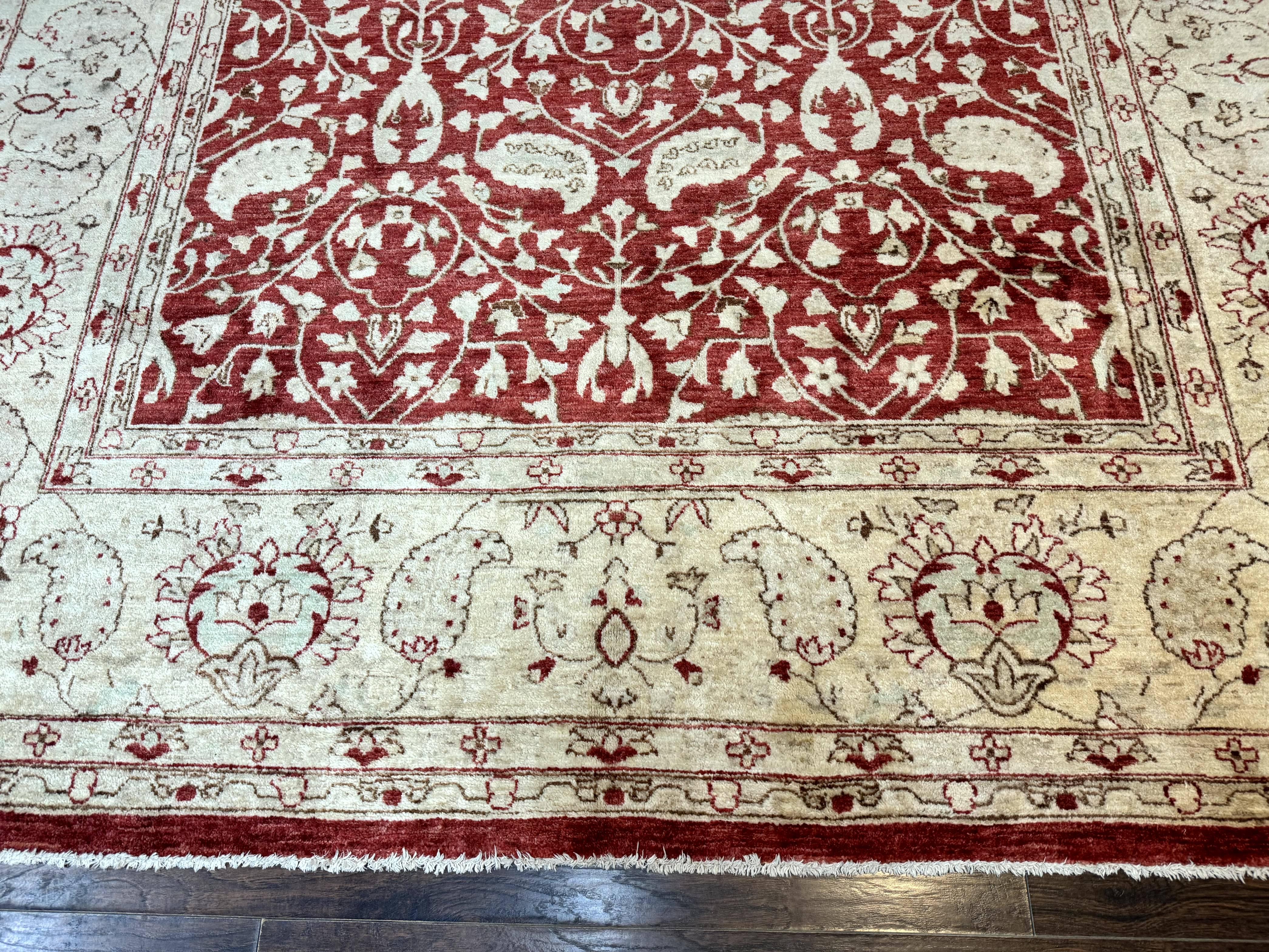 Pakistani Chobi Rug 8x10, Red, Handmade - Jewel Rugs