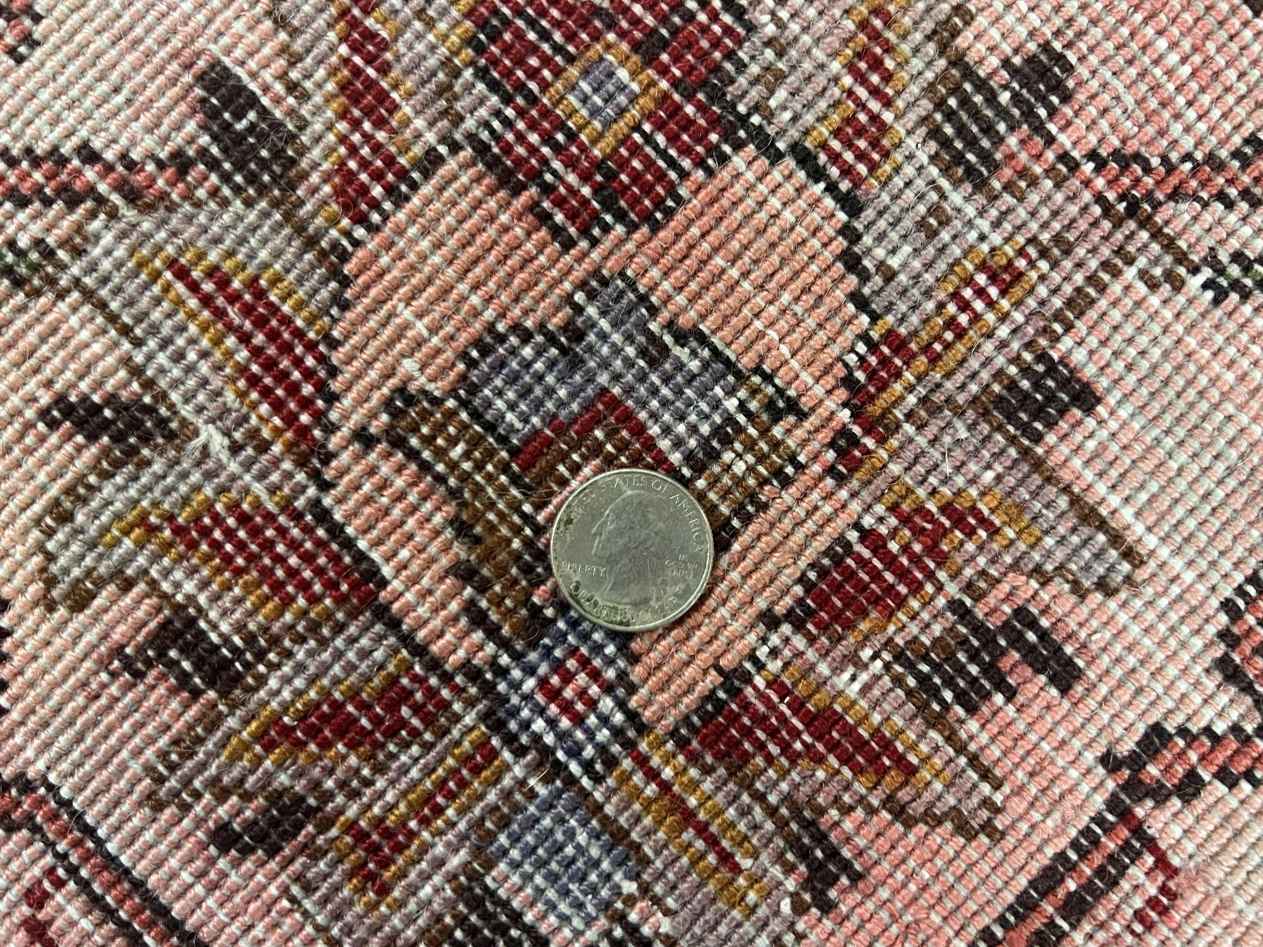 Persian Tabriz Rug 10x12, Floral Allover, Handmade Vintage Wool Carpet, Red and Cream - Jewel Rugs