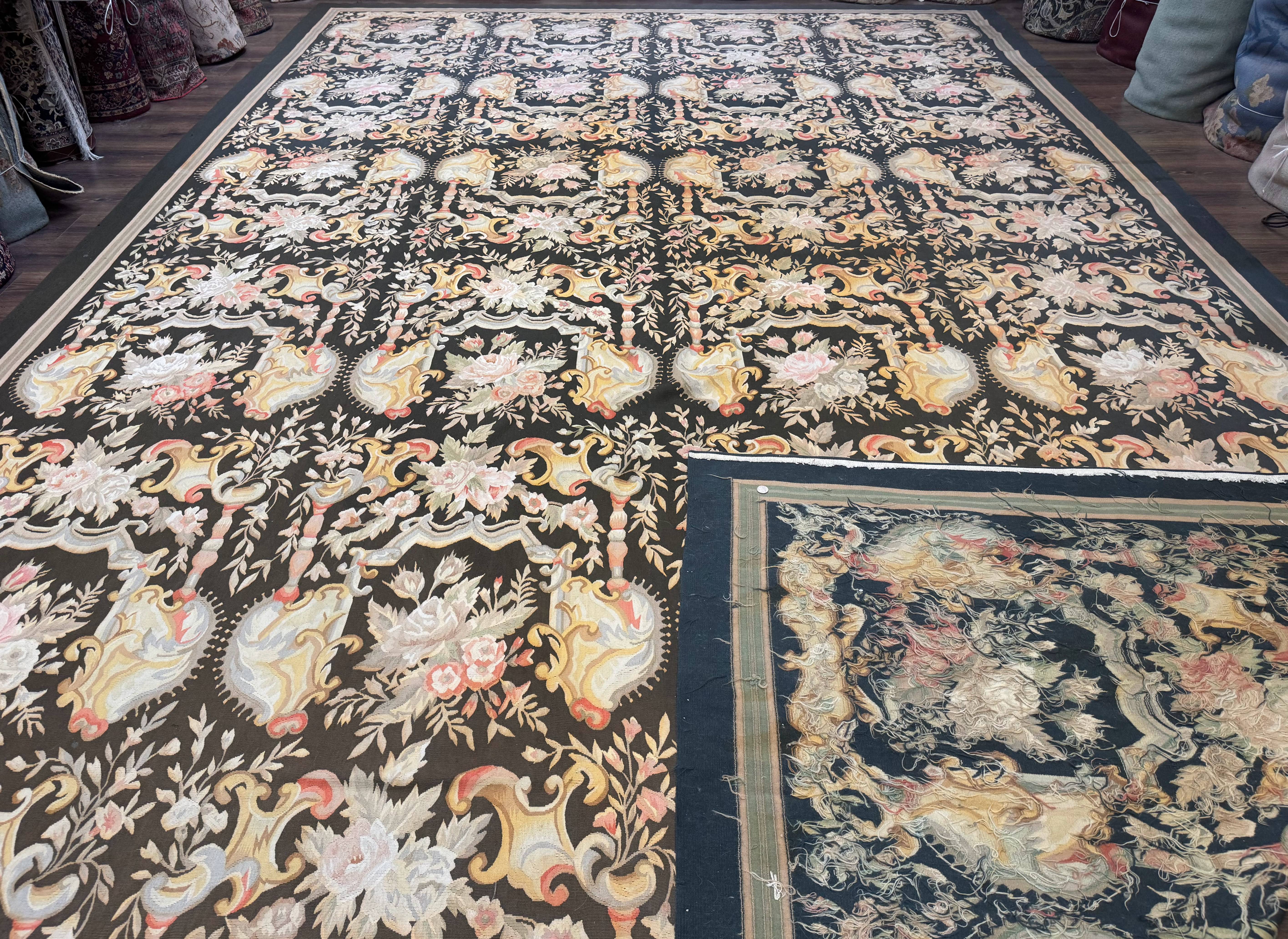 Palace Size Aubusson Rug 12x18 - Jewel Rugs
