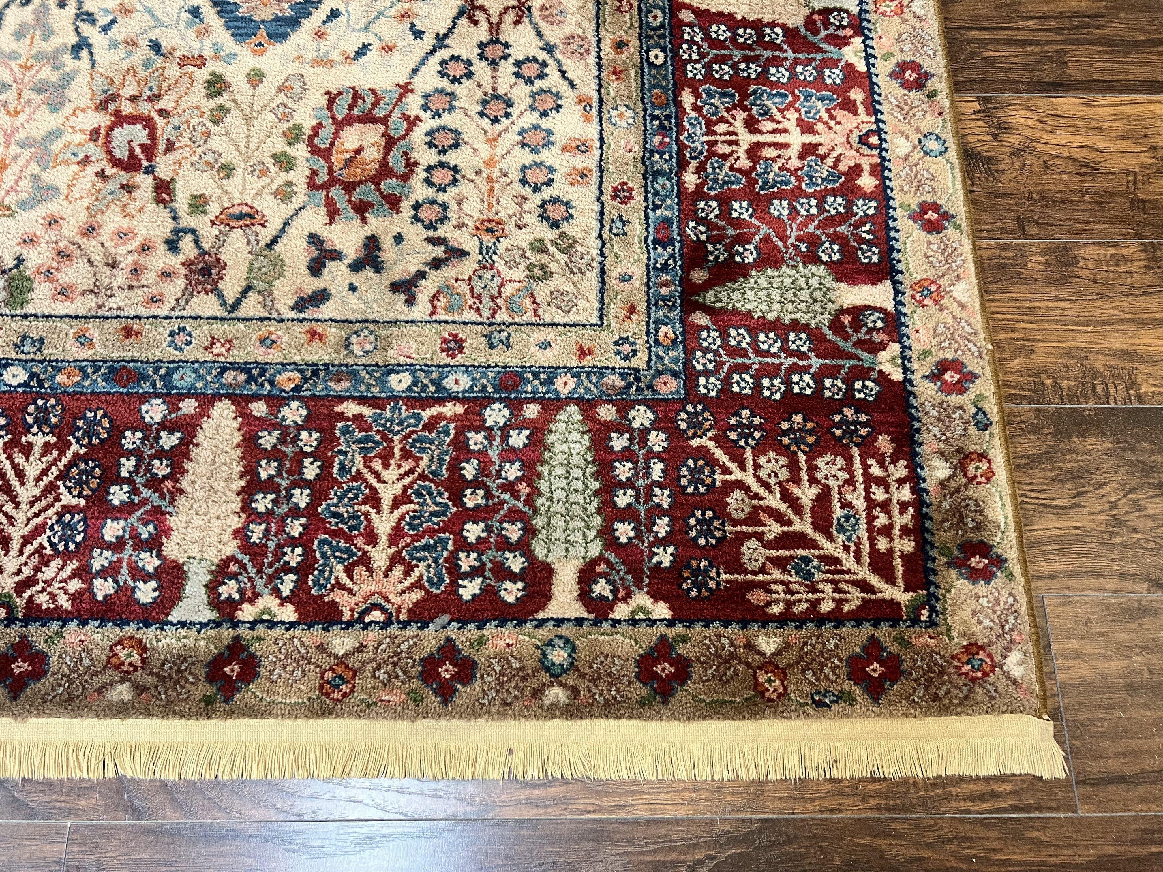 8.8 x 12 Karastan Samovar Rug Teawash #900-901 Persian Vase Pattern, Wool Karastan Carpet, Traditional Area Rug, Allover Pattern Vintage Rug - Jewel Rugs