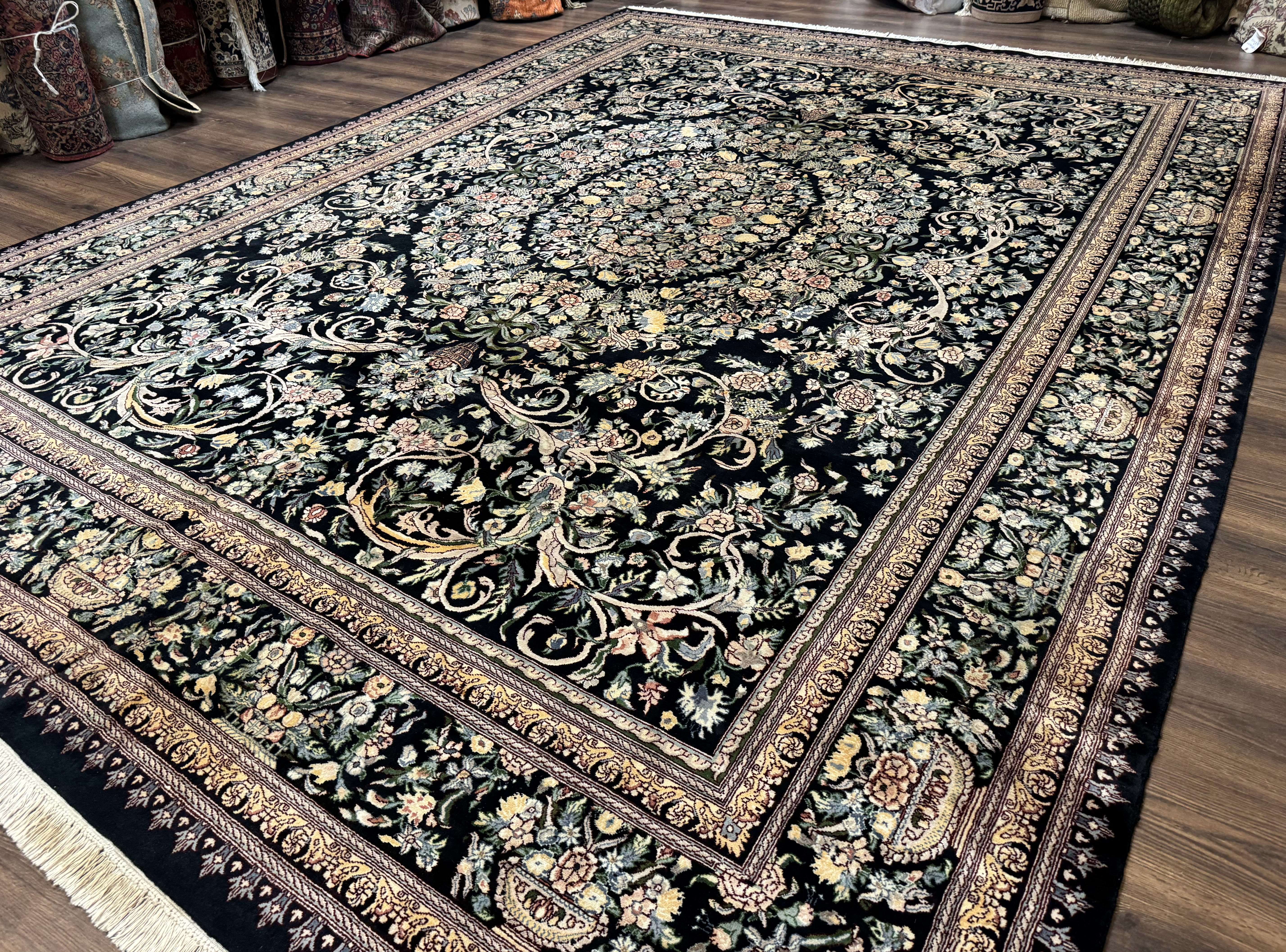 Pak Persian Rug 10x14, Elegant Floral Carpet, Fine 225 KPSI - Jewel Rugs