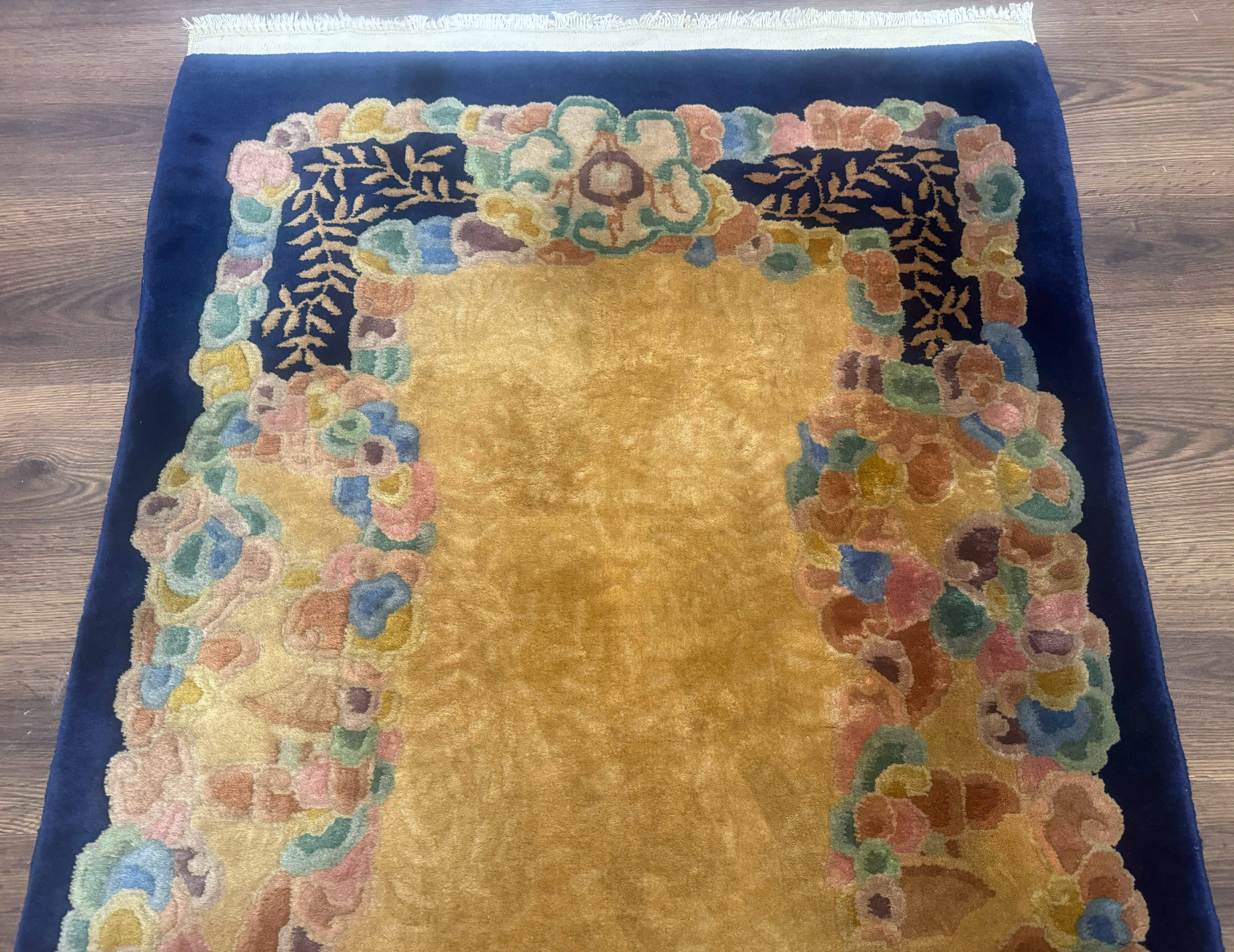 Chinese Wool Rug 3x5, Vintage Carpet, Handmade - Jewel Rugs