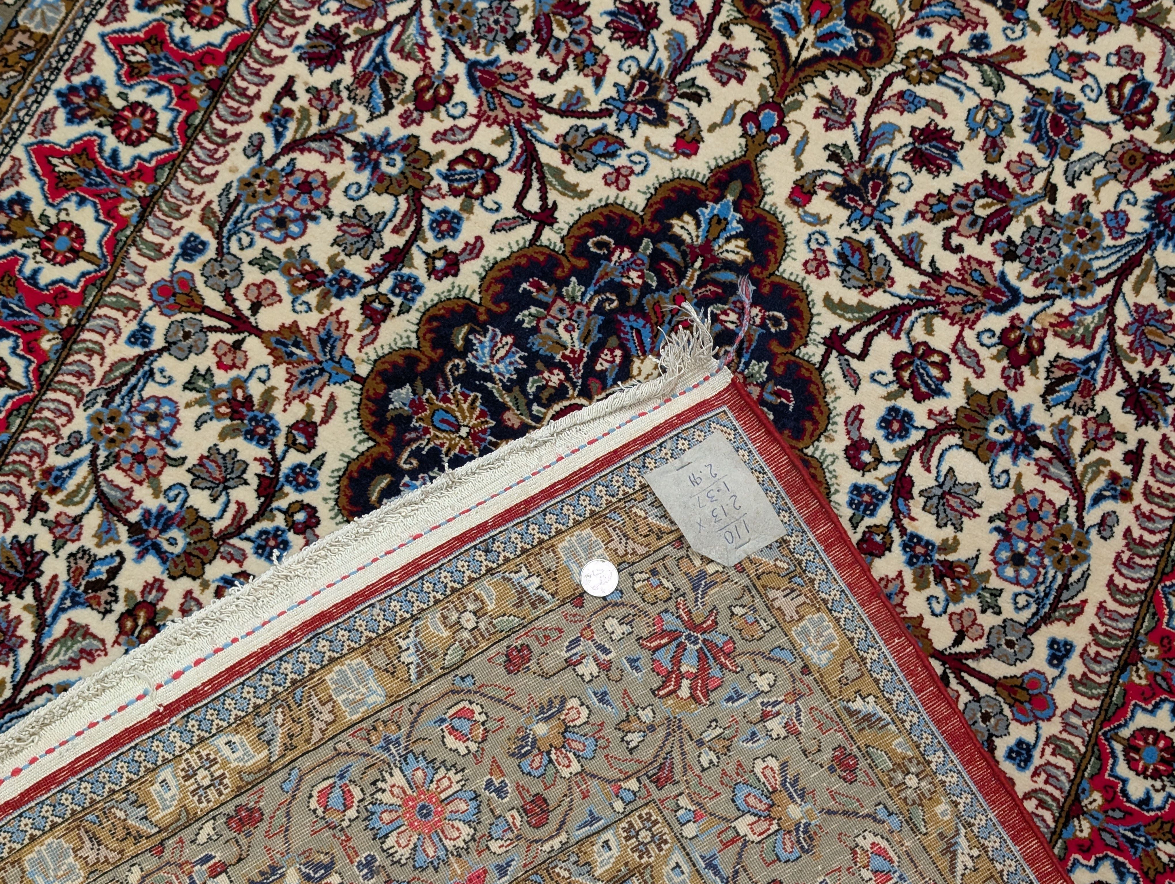 Persian Qum Rug 5x7, Fine 290 KPSI, Hand Knotted, Pair B - Jewel Rugs