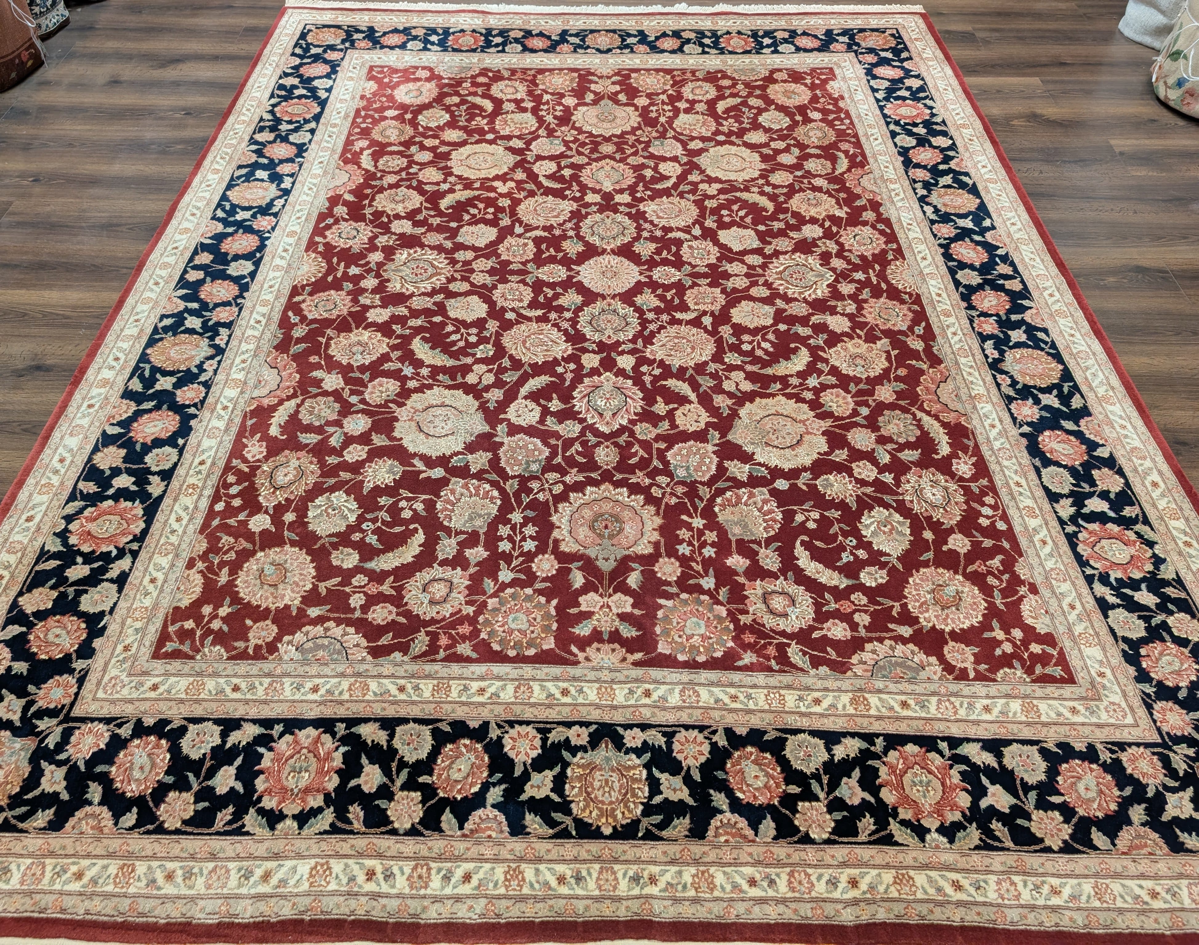 Pak Persian Rug 8x10, Allover Design, Hand-Knotted Wool Carpet, 200 KPSI - Jewel Rugs