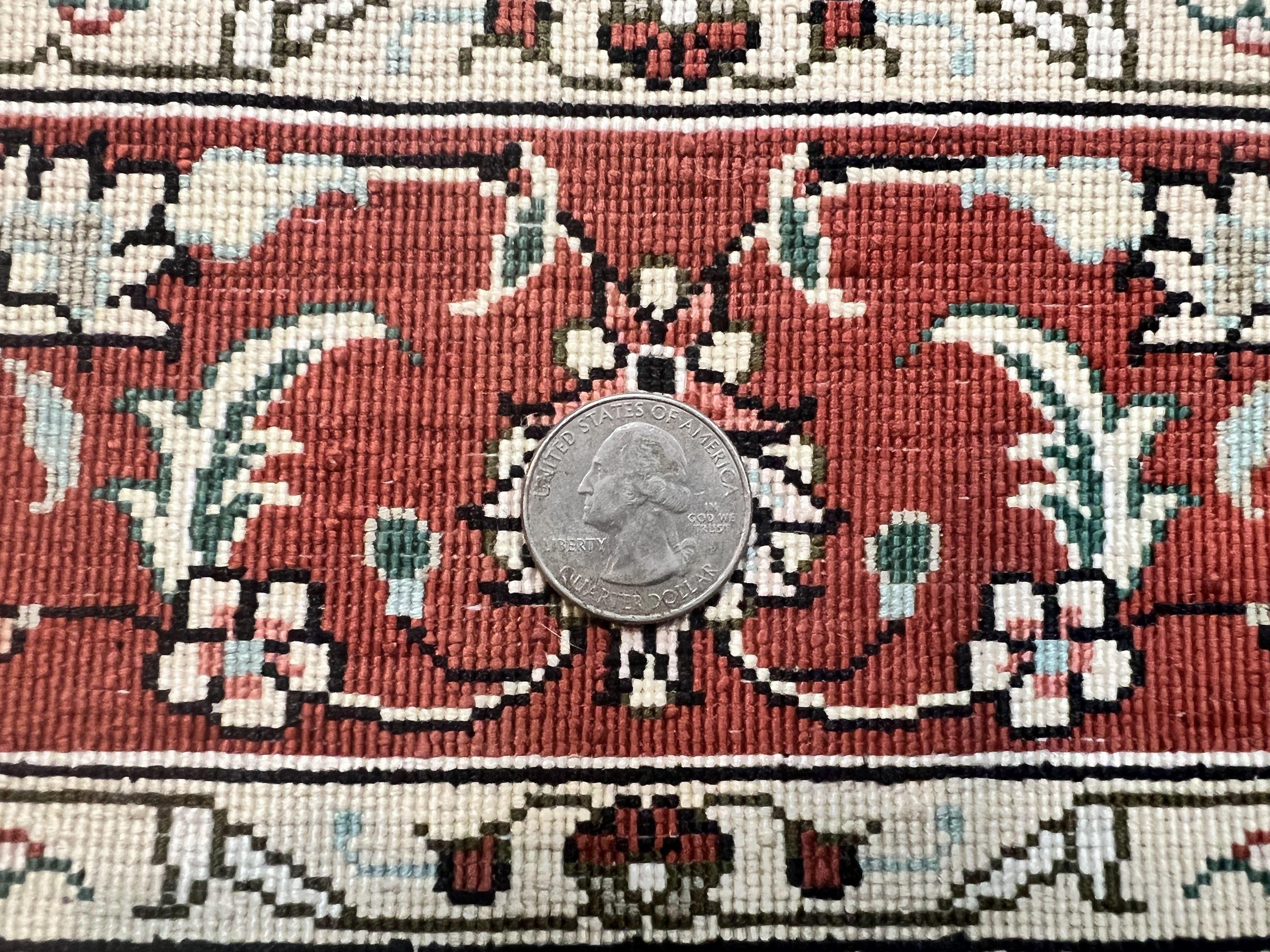 Silk Turkish Kayseri Rug 2.7 x 4, Floral Medallion, Fine Oriental Carpet, Small Vintage Rug, Silk Pile on Silk Foundation, Hand Knotted - Jewel Rugs