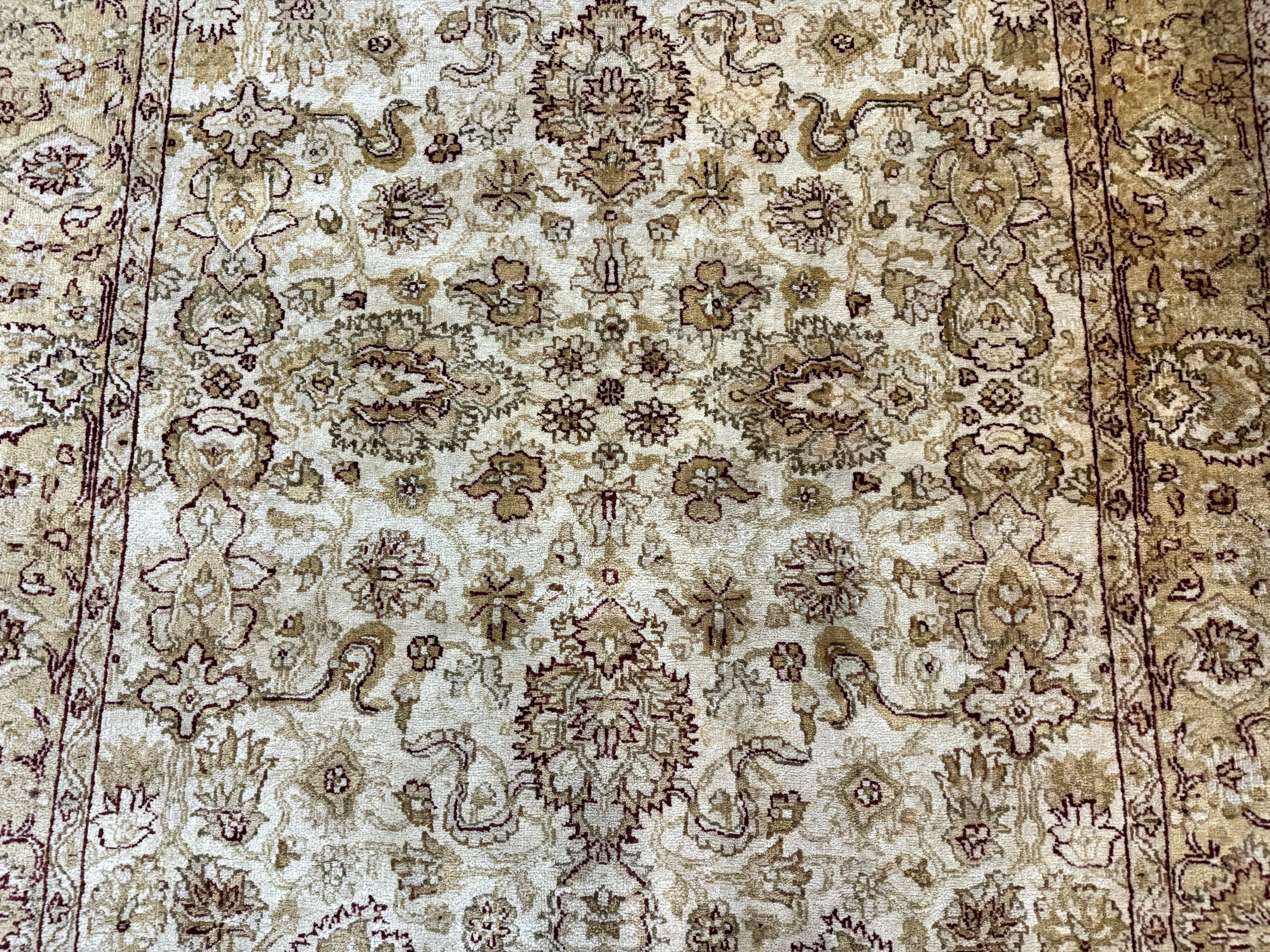 Turkish Oushak Rug 6x9, Vintage, Beige - Jewel Rugs