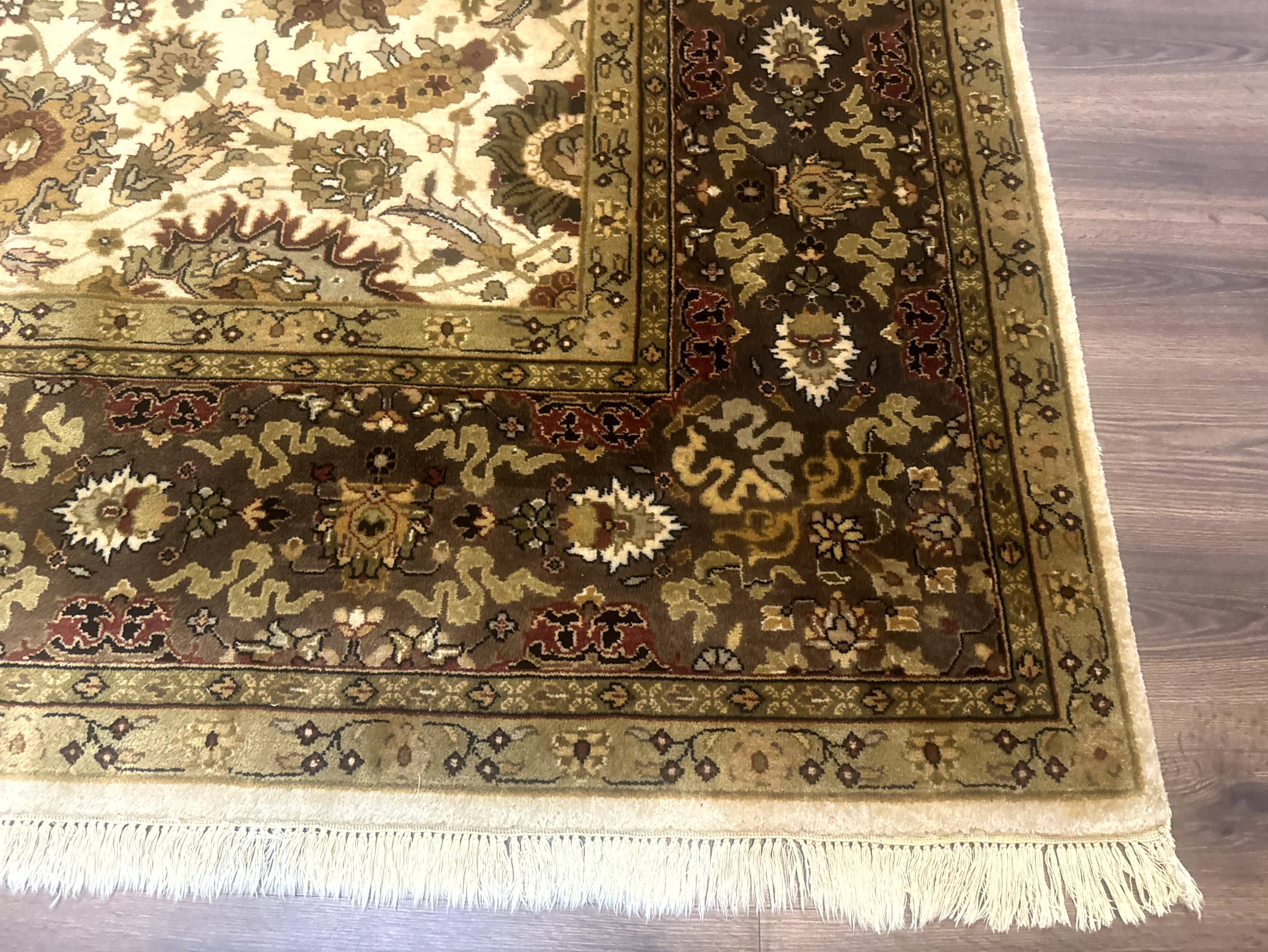 Indo Persian Mahal Rug 8x10, Floral Traditional Wool Oriental Carpet - Jewel Rugs