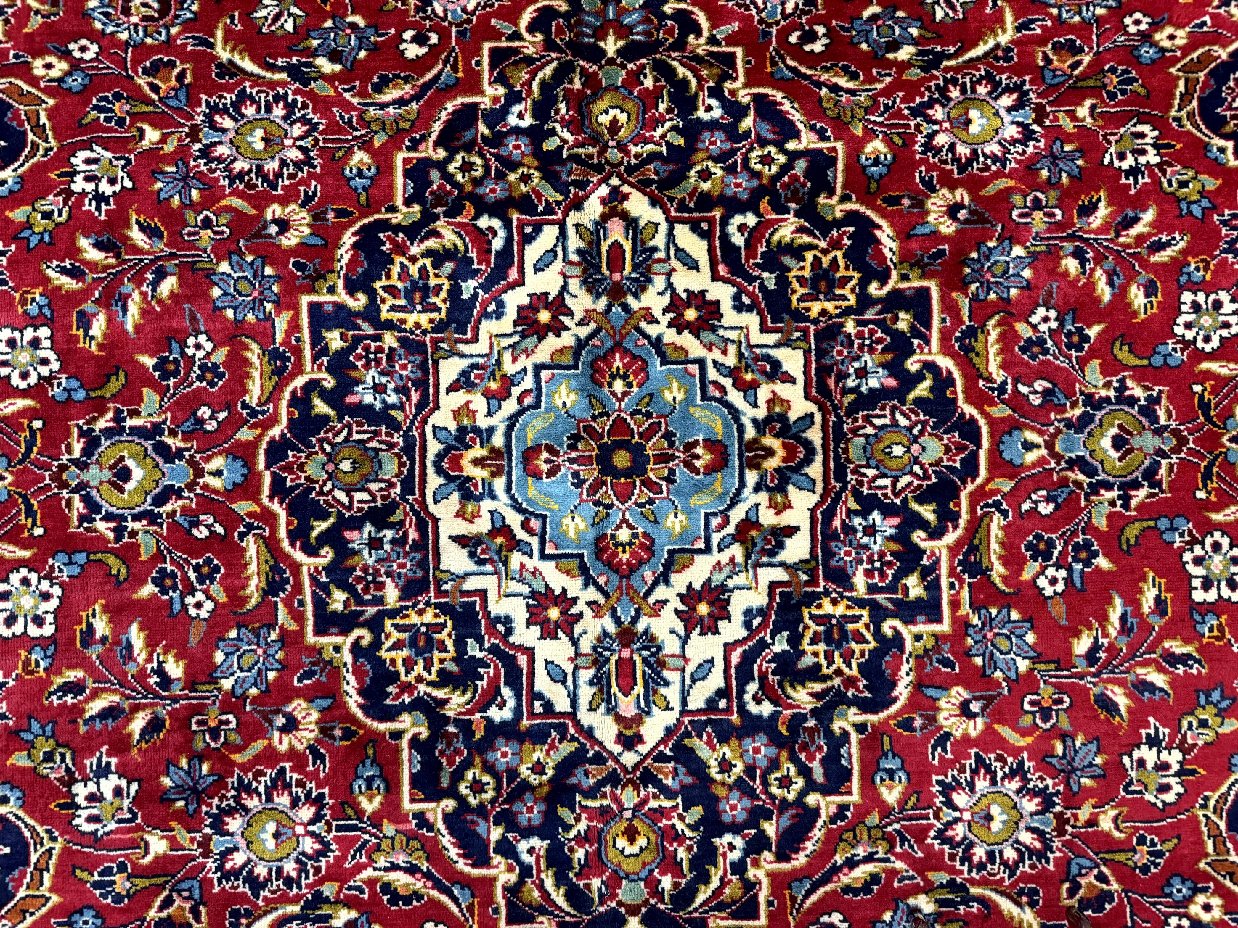 Red Persian Kashan Rug 8x11 - Jewel Rugs