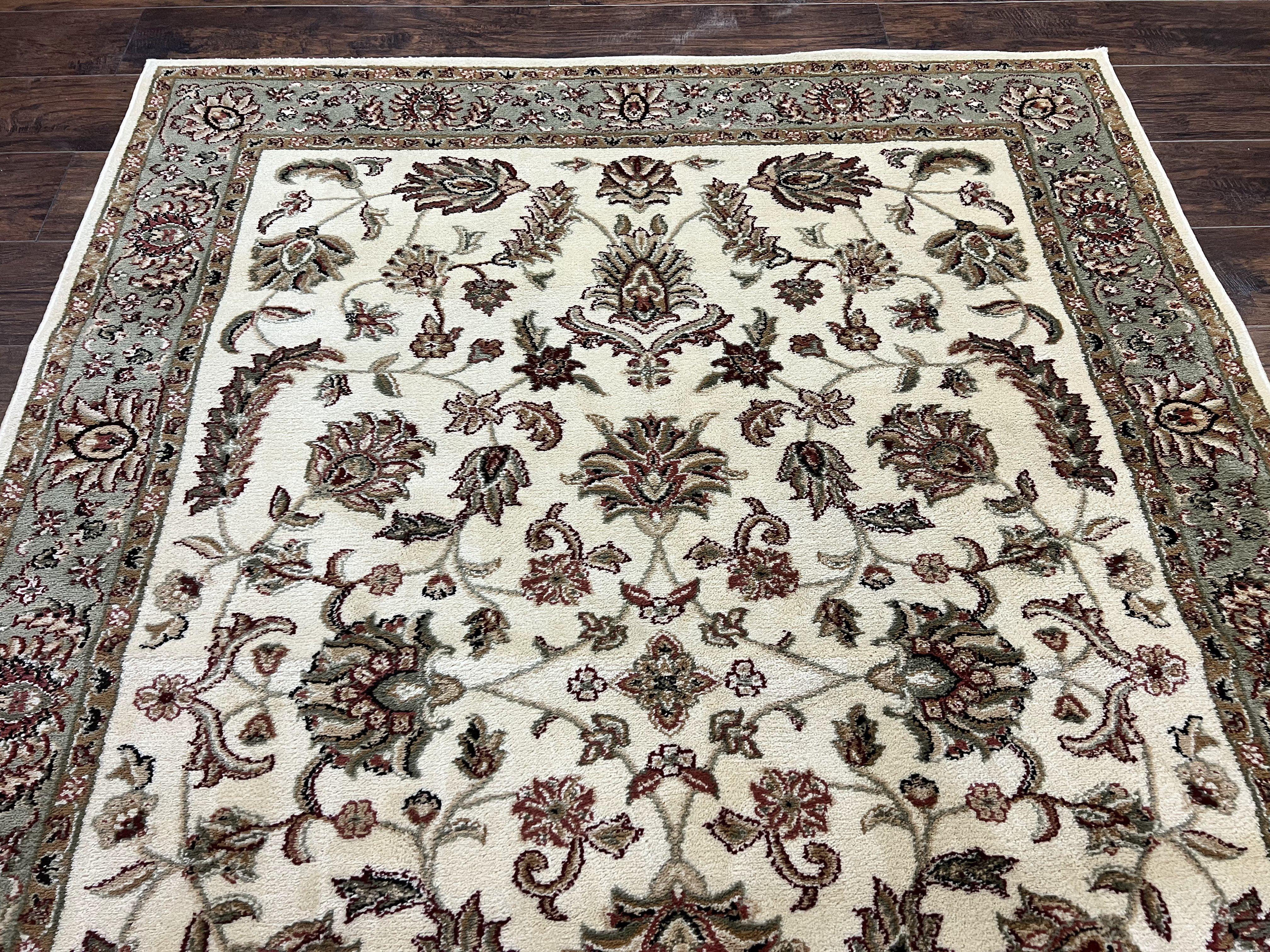 Floral Oriental Rug 5x7, Turkish Power Loomed Carpet, Traditional Design - Jewel Rugs