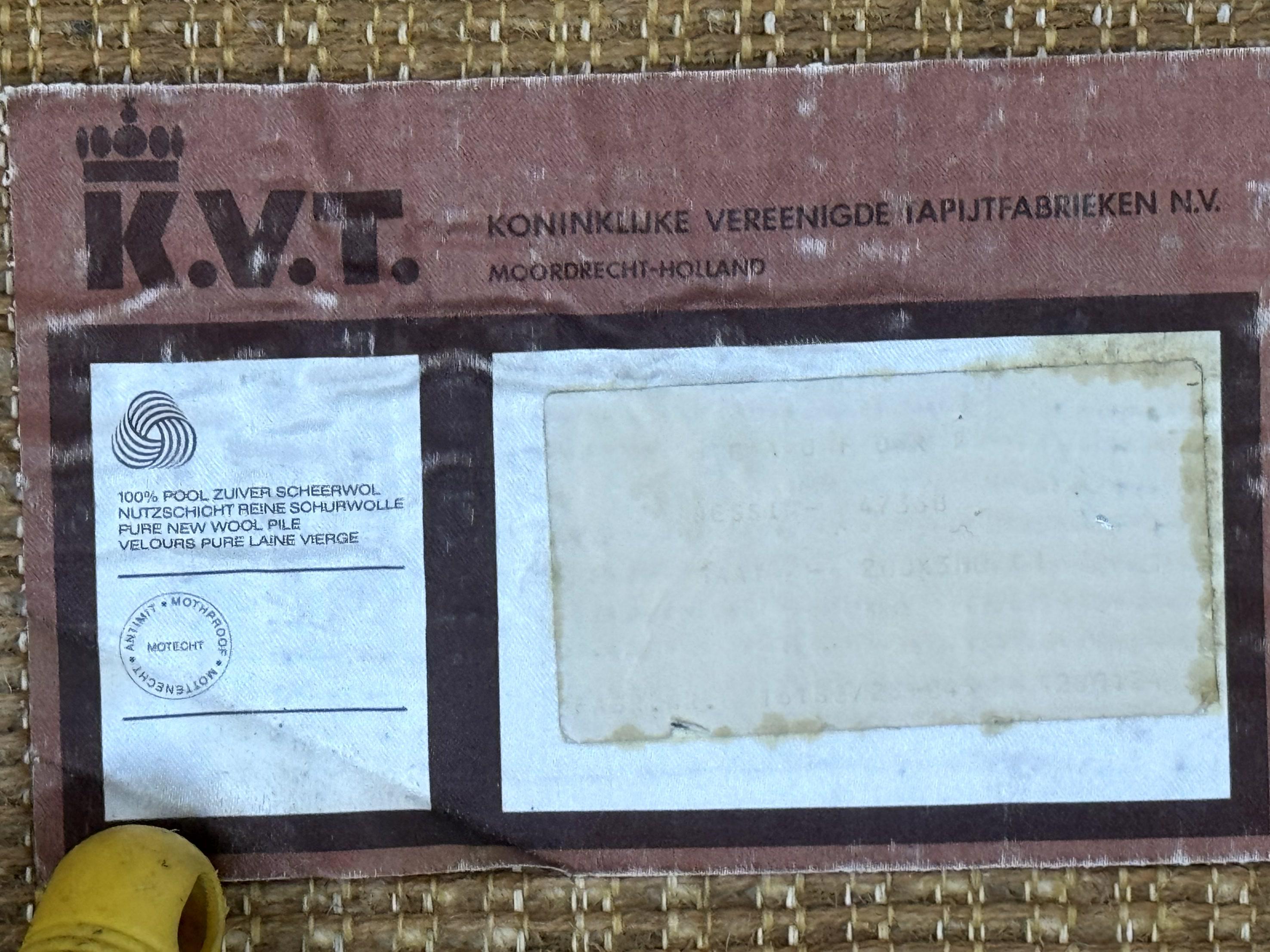 European Rya Shag Rug 6.6 x 9.7, Beige, Fluffy Vintage Area Rug - Jewel Rugs