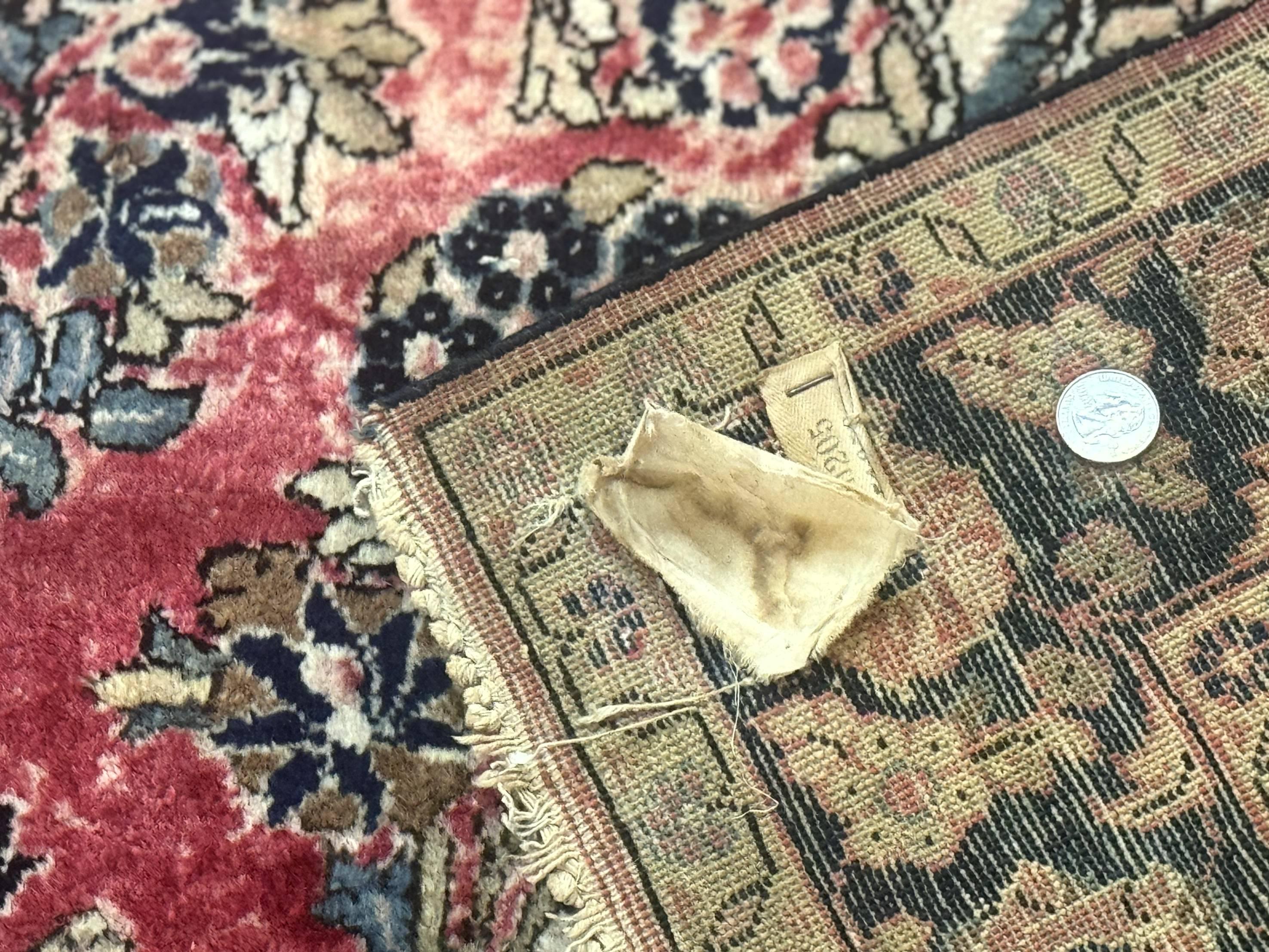 Antique Persian Sarouk Rug 4x7, Floral, Red 1920s Persian Wool Carpet - Jewel Rugs