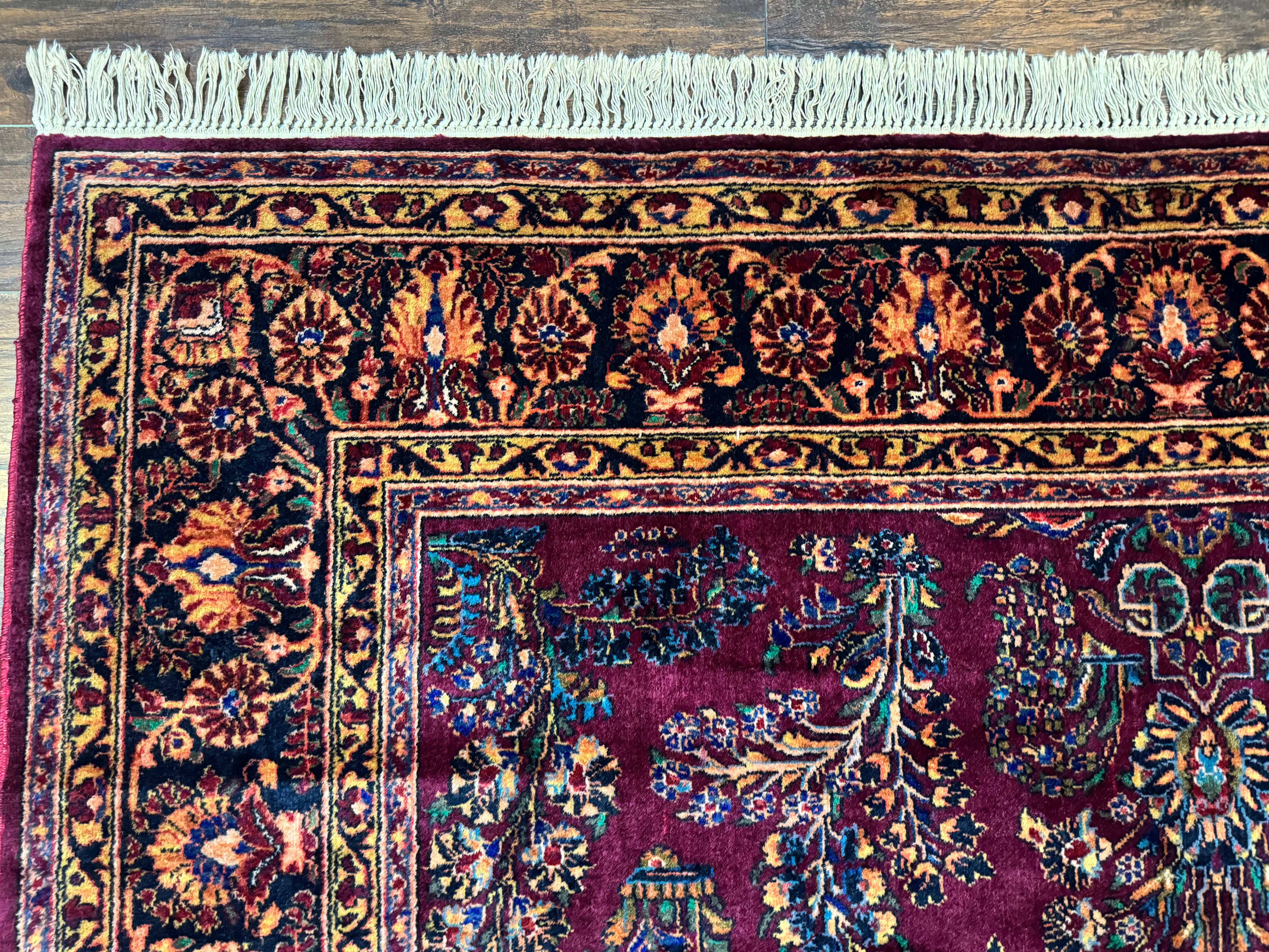 Antique Karastan Rug 8.6 x 12, Wool Pile, Vintage Discontinued Karastan Sarouk Lanamar - Jewel Rugs