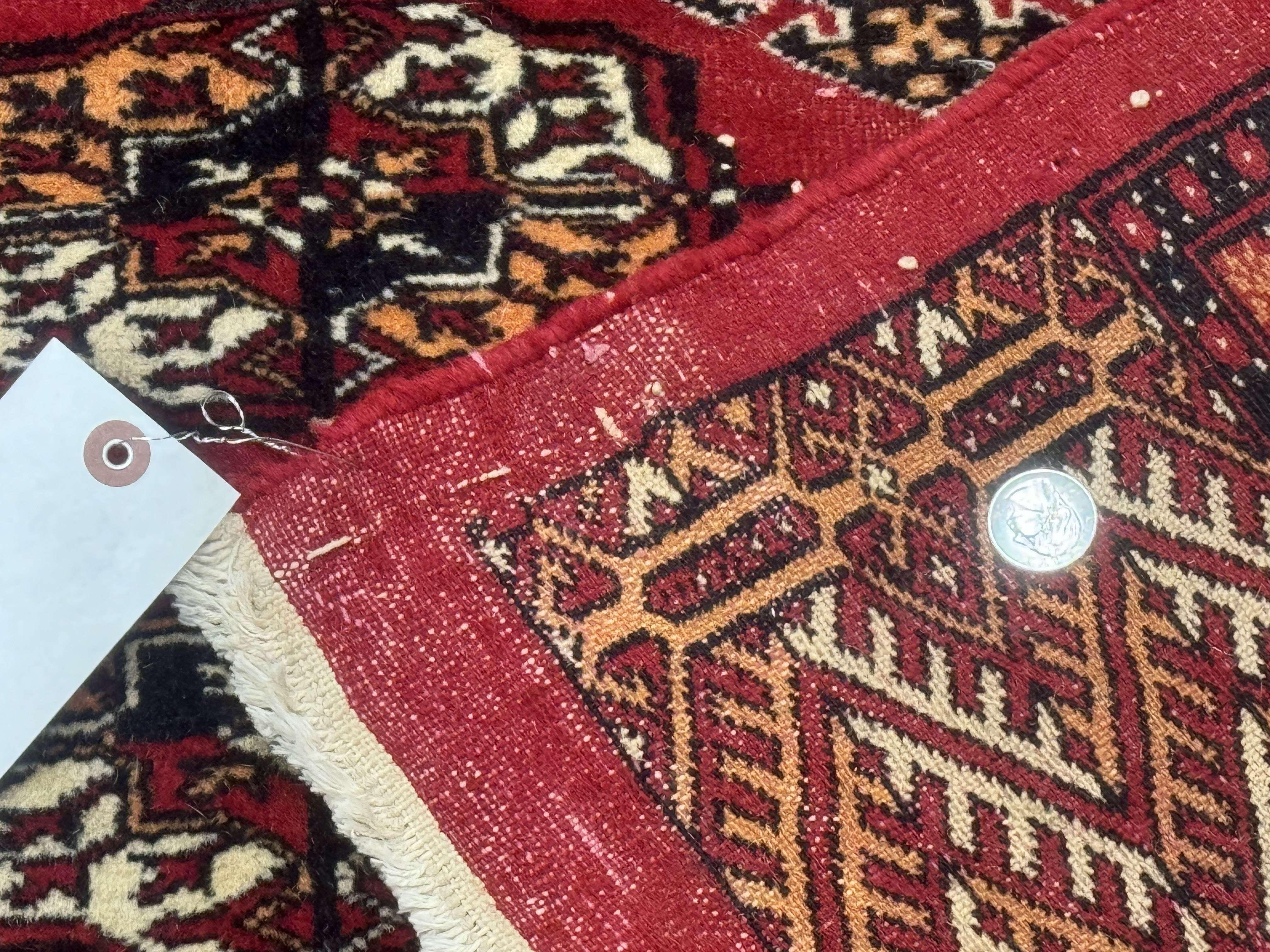 Bokhara Rug 9x12, Red Turkoman Rug, Pakistani Rug, Tribal Carpet, Wool Rug, Red Rug - Jewel Rugs