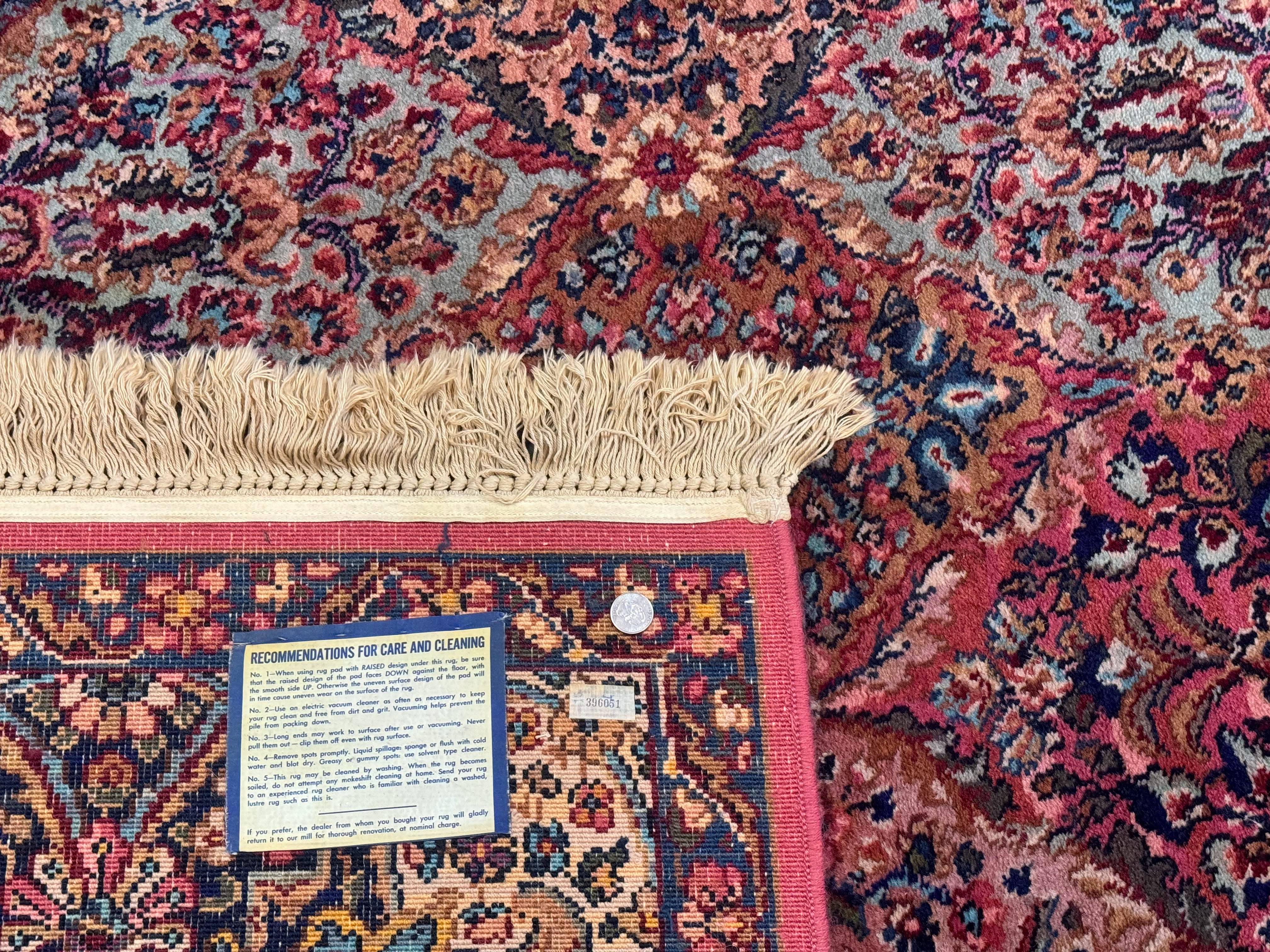 10x18 Karastan Multicolor Panel Kirman Rug #717, Palace Size Wool Discontinued Original 700 Series - Jewel Rugs