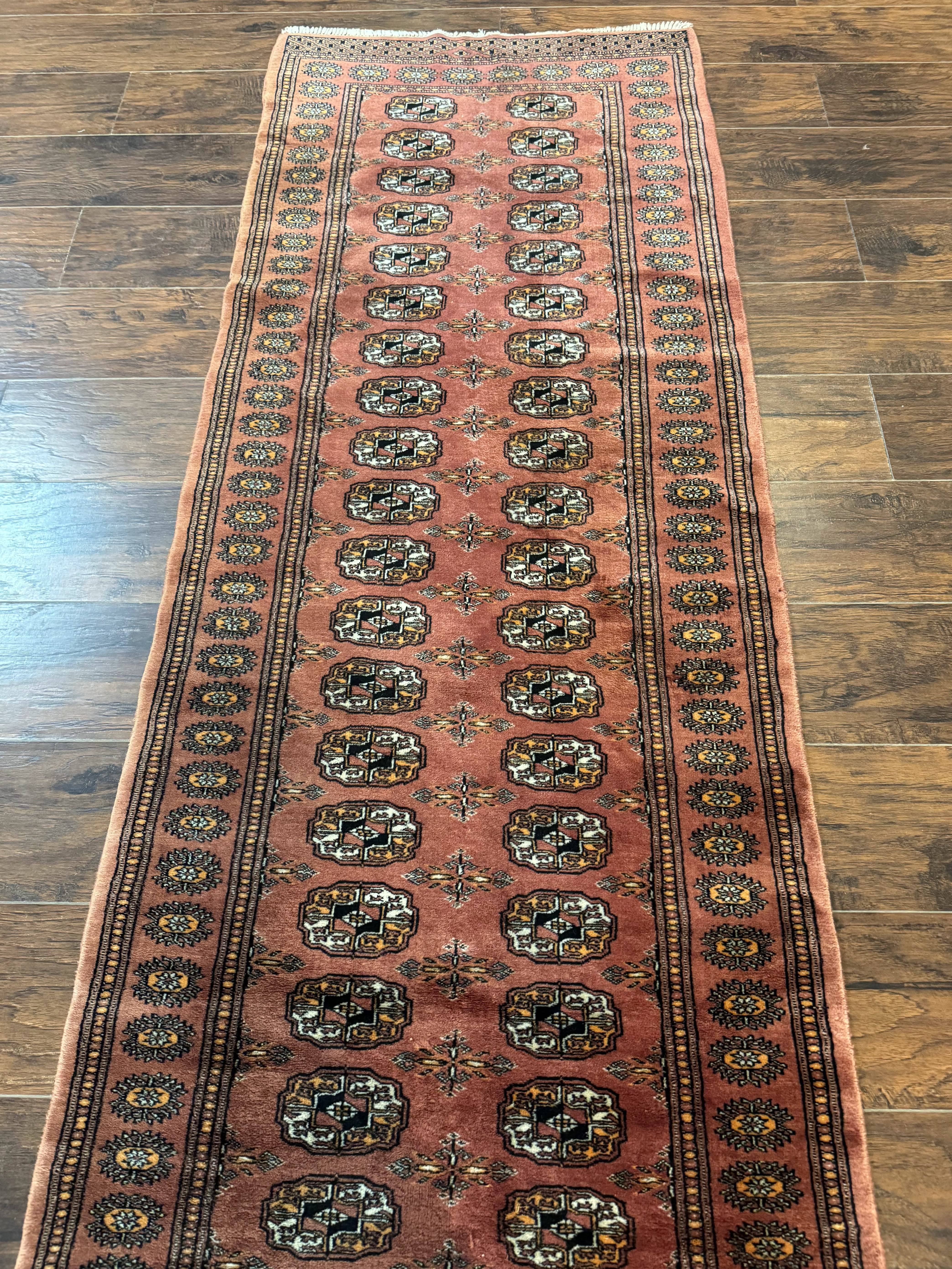 Pakistani Turkoman Bokhara Runner Rug 2.8 x 12, Oriental Runner for Hallway - Jewel Rugs