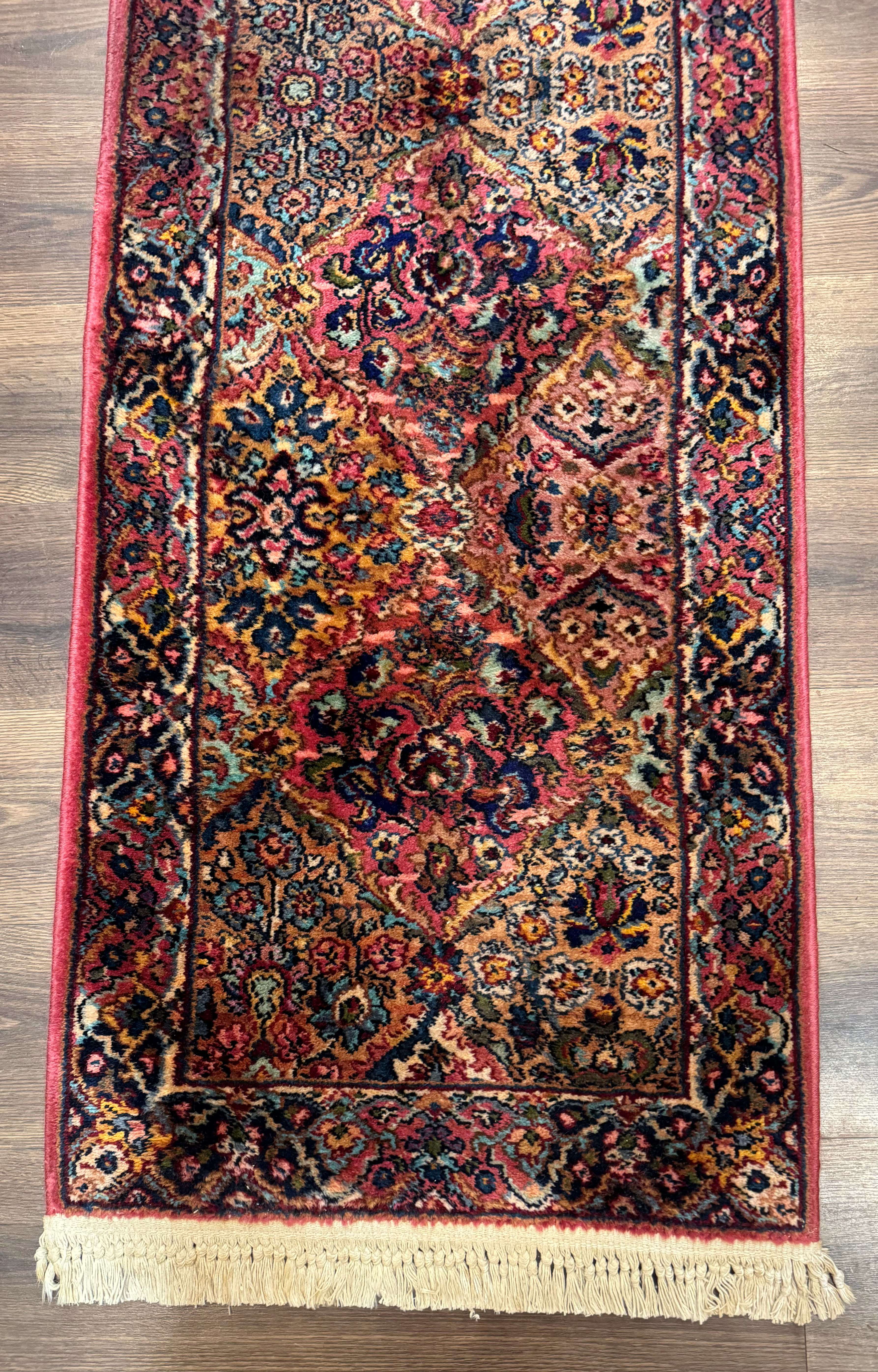 Karastan Runner Rug 2x15, Multicolor Panel Kirman #717, Wool, Original 700 Series, Antique - Jewel Rugs