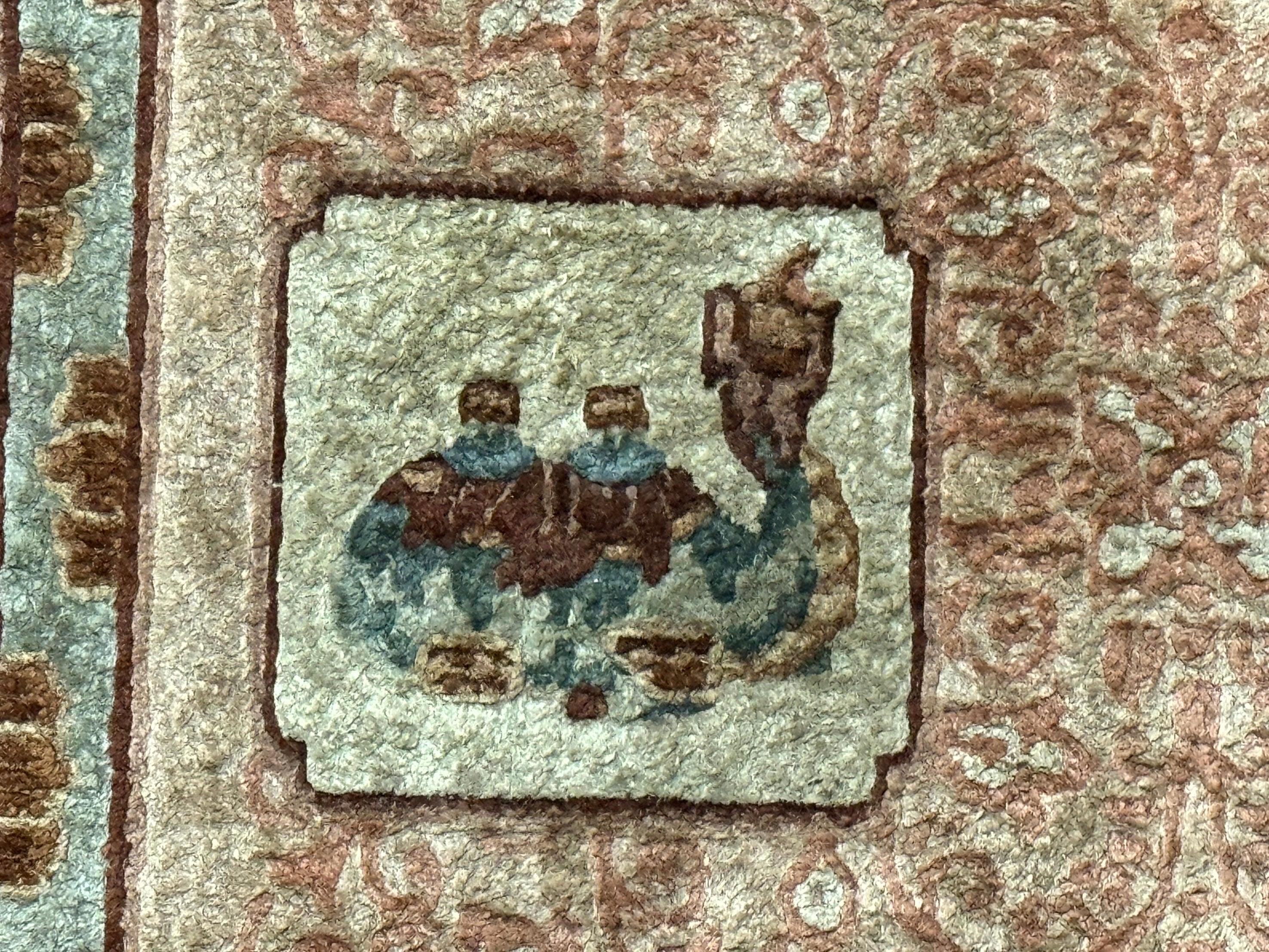 Silk Chinese Rug 2x4, Animal Pictorials Camel Horse Elephant, Fine 200 KPSI - Jewel Rugs