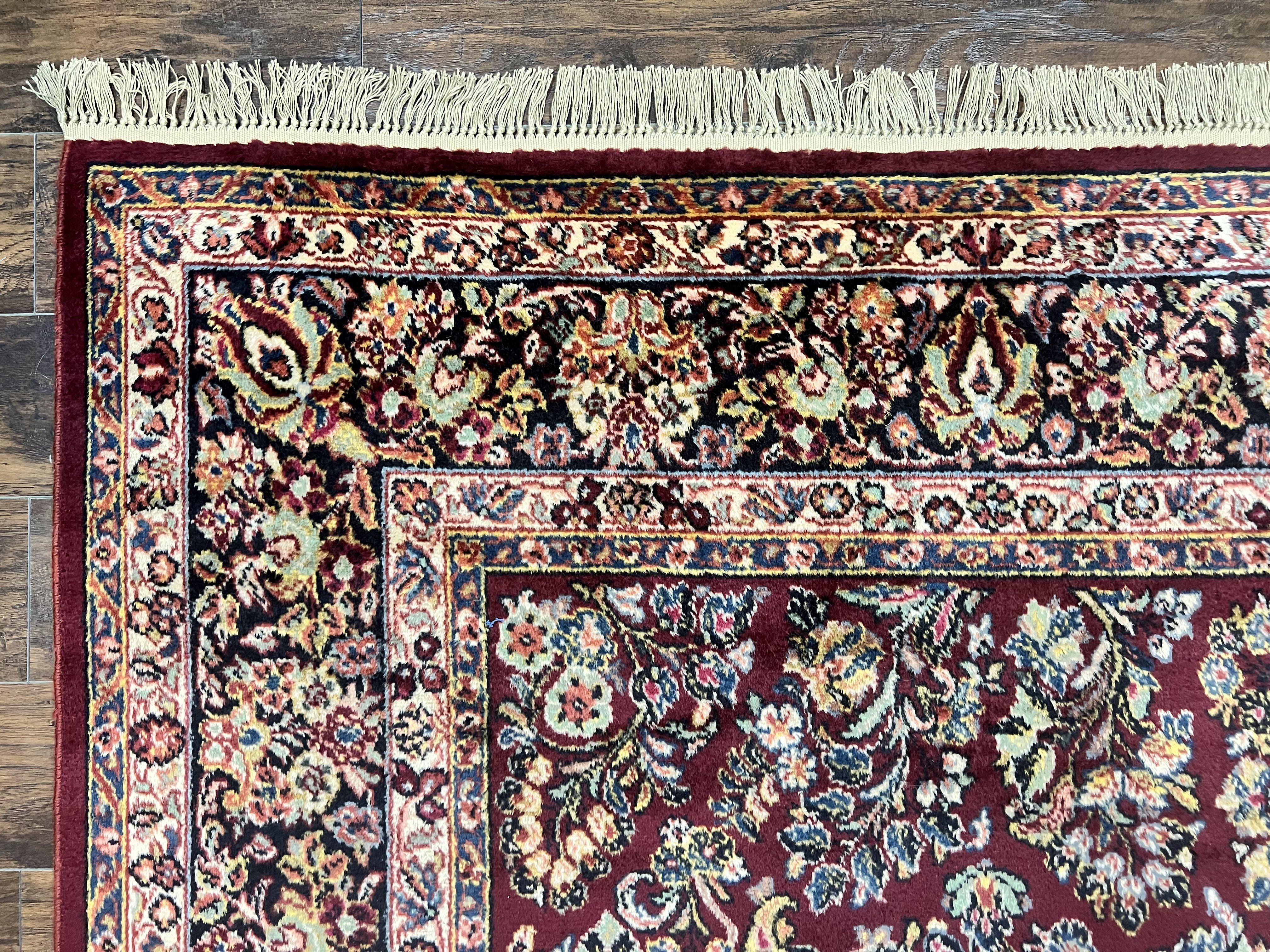 Karastan Rug 9x12 Red Sarouk #785, Wool Karastan Carpet, Discontinued Vintage, Original 700 Series, Karastan Area Rug - Jewel Rugs